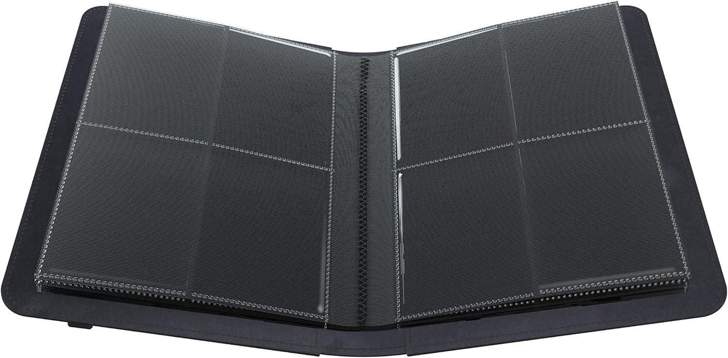 Gamegenic Prime Album 8-Pocket - Black | Holds 160 Sleeved Cards | Nexofyber Surface 6