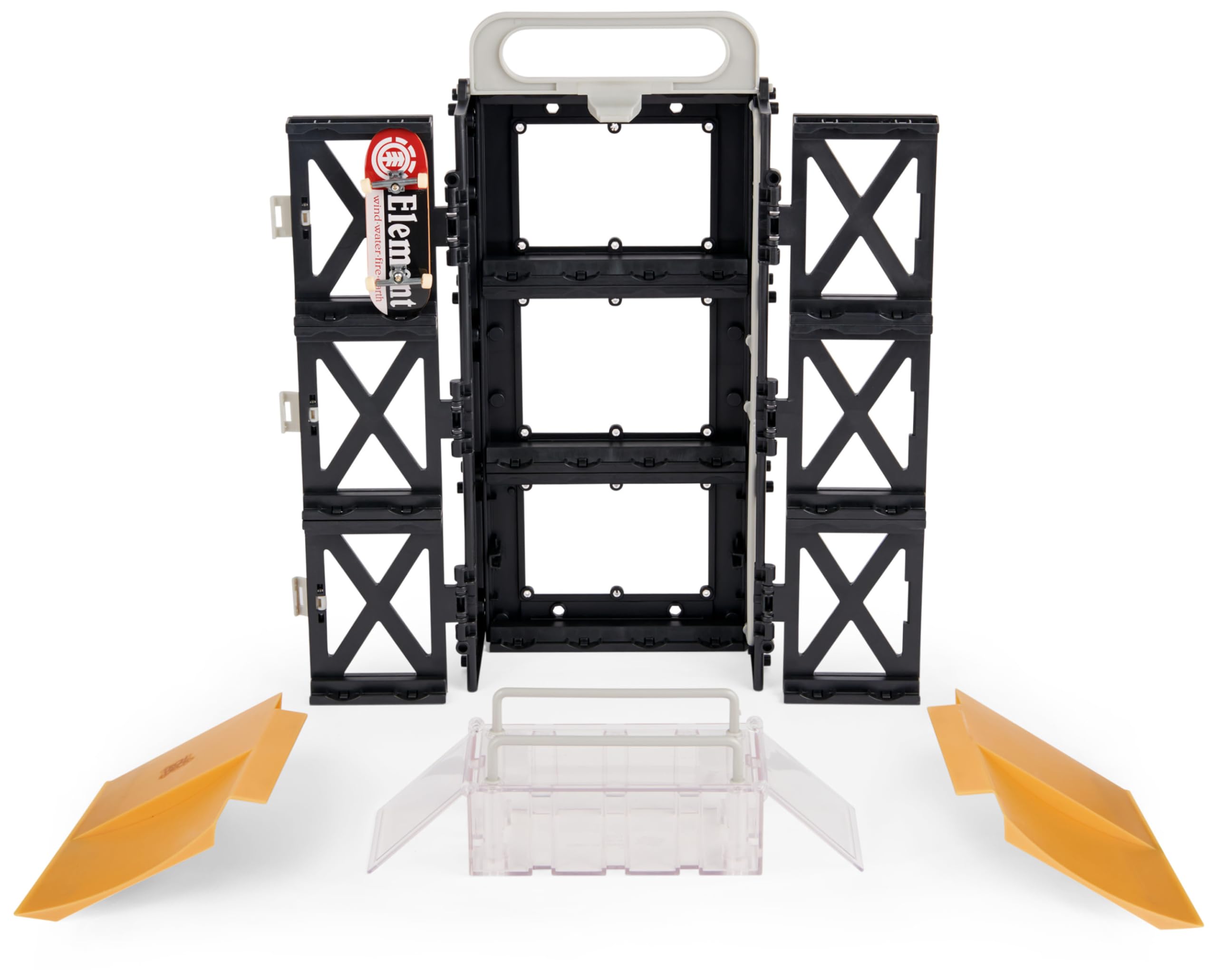 Tech Deck Play and Display Transforming Ramp Set and Carrying Case with Exclusiv 10