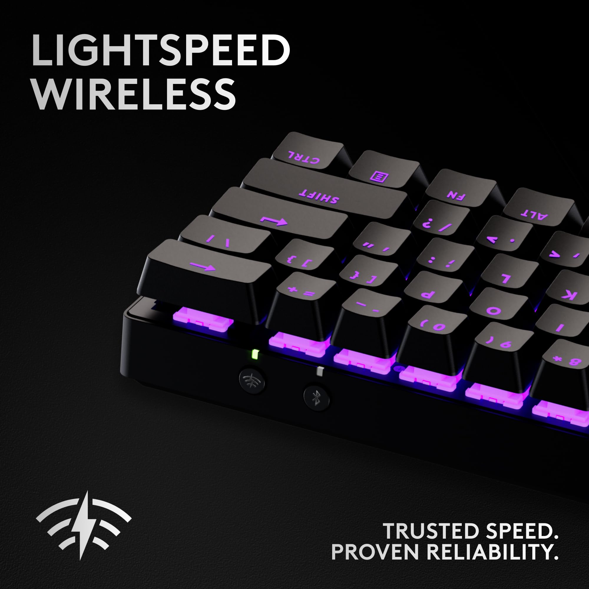 Logitech G PRO X 60 LIGHTSPEED Wireless Gaming Keyboard - Ultra Compact TKL with Optical Switches