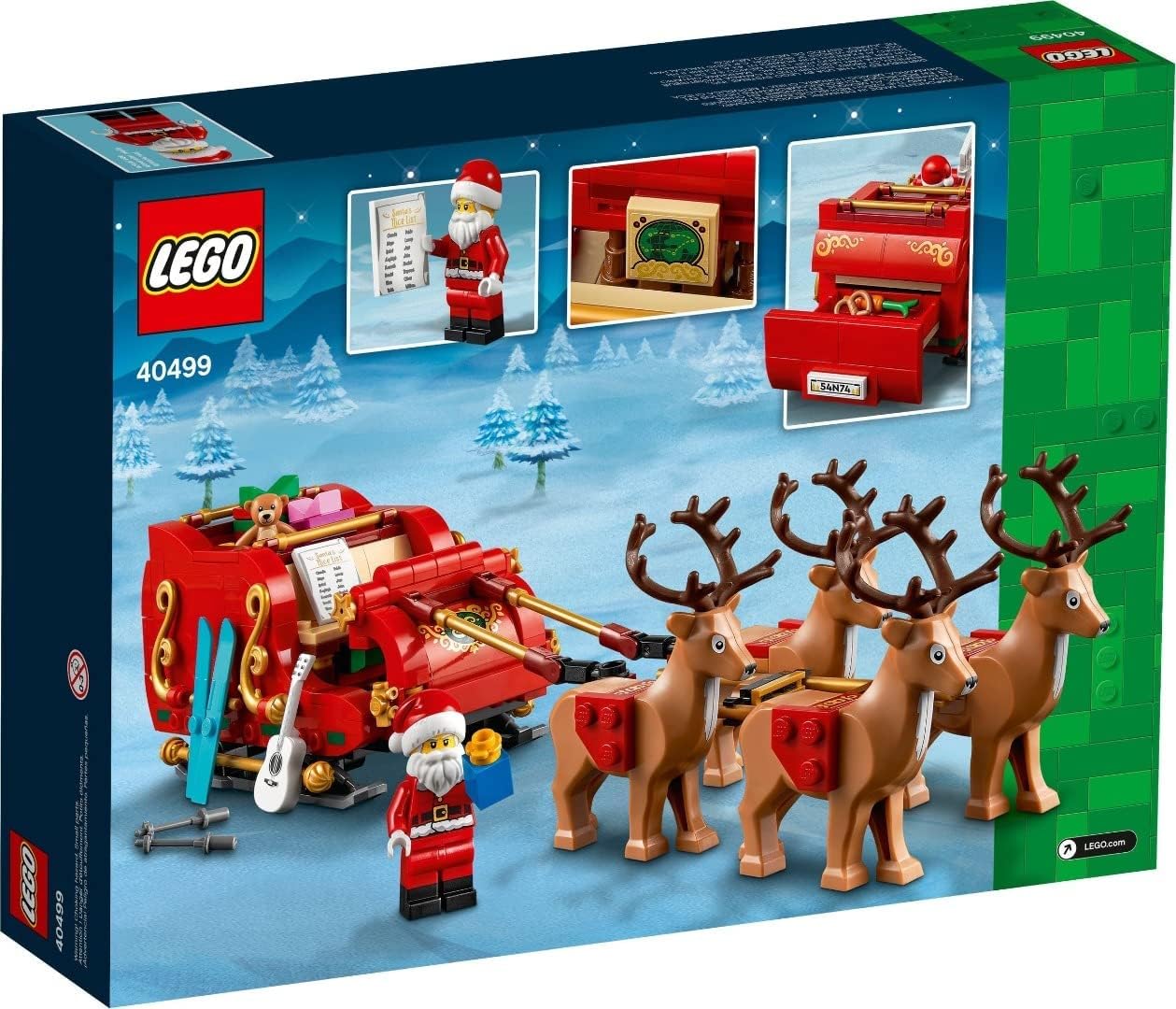 LEGO Santa's Sleigh Set 40499 - Building Toy for Kids 9+ 5
