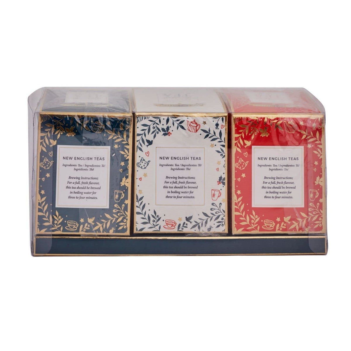 New English Teas Christmas Tea Gift Set - 3 Cartons | 30 Teabags