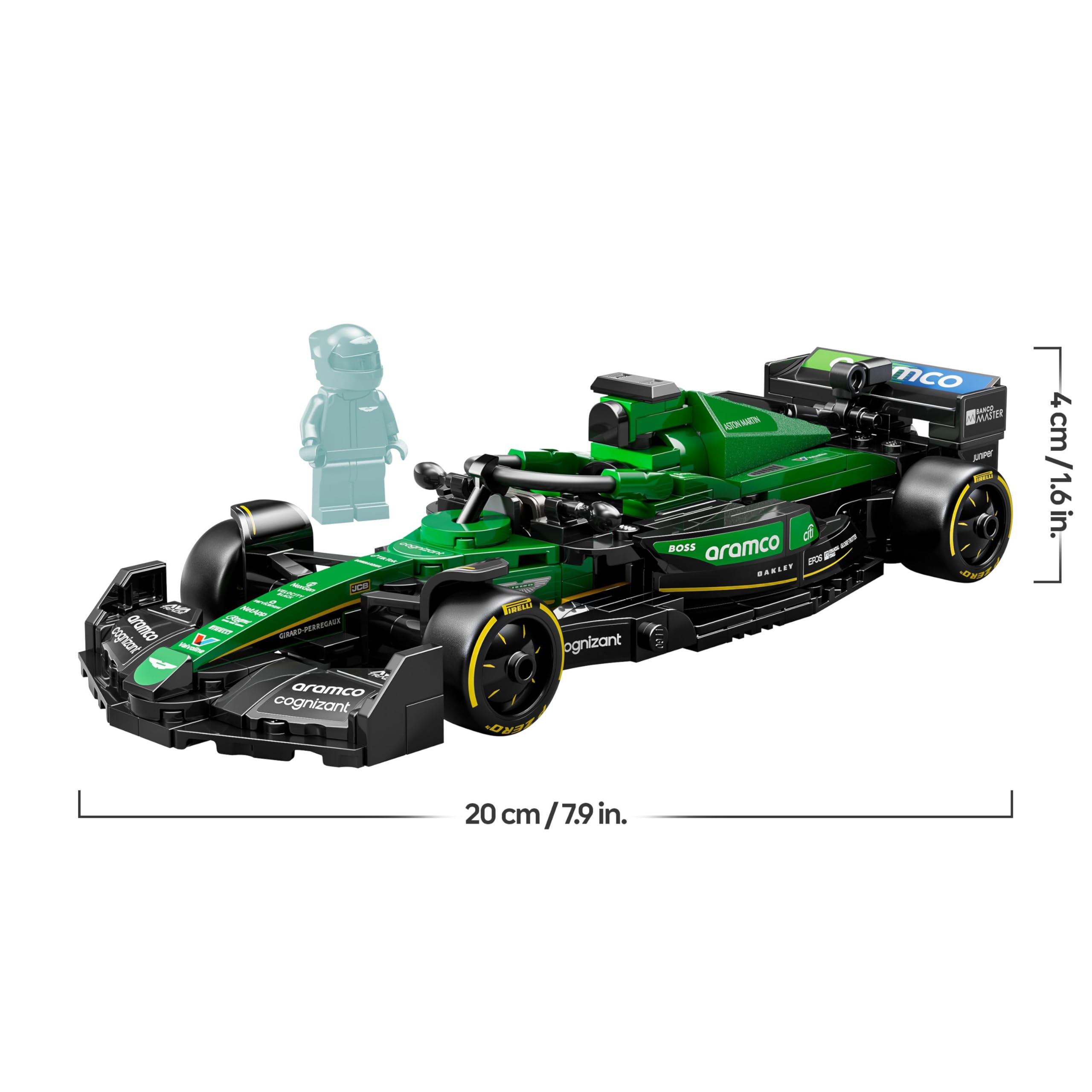 LEGO Speed Champions Aston Martin Aramco F1 AMR24 Race Car Set 77245 | Ages 10+ | Multicolor Plastic 9