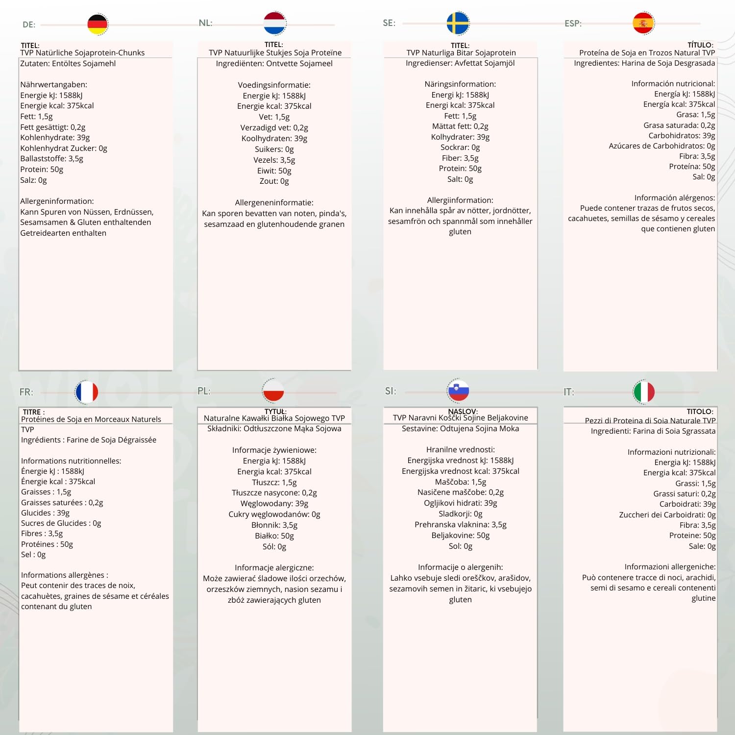 Wholefood Earth TVP Natural Chunks Soya Protein 1 kg | GMO-Free | High Protein | Source of Fibre | Vegan 6