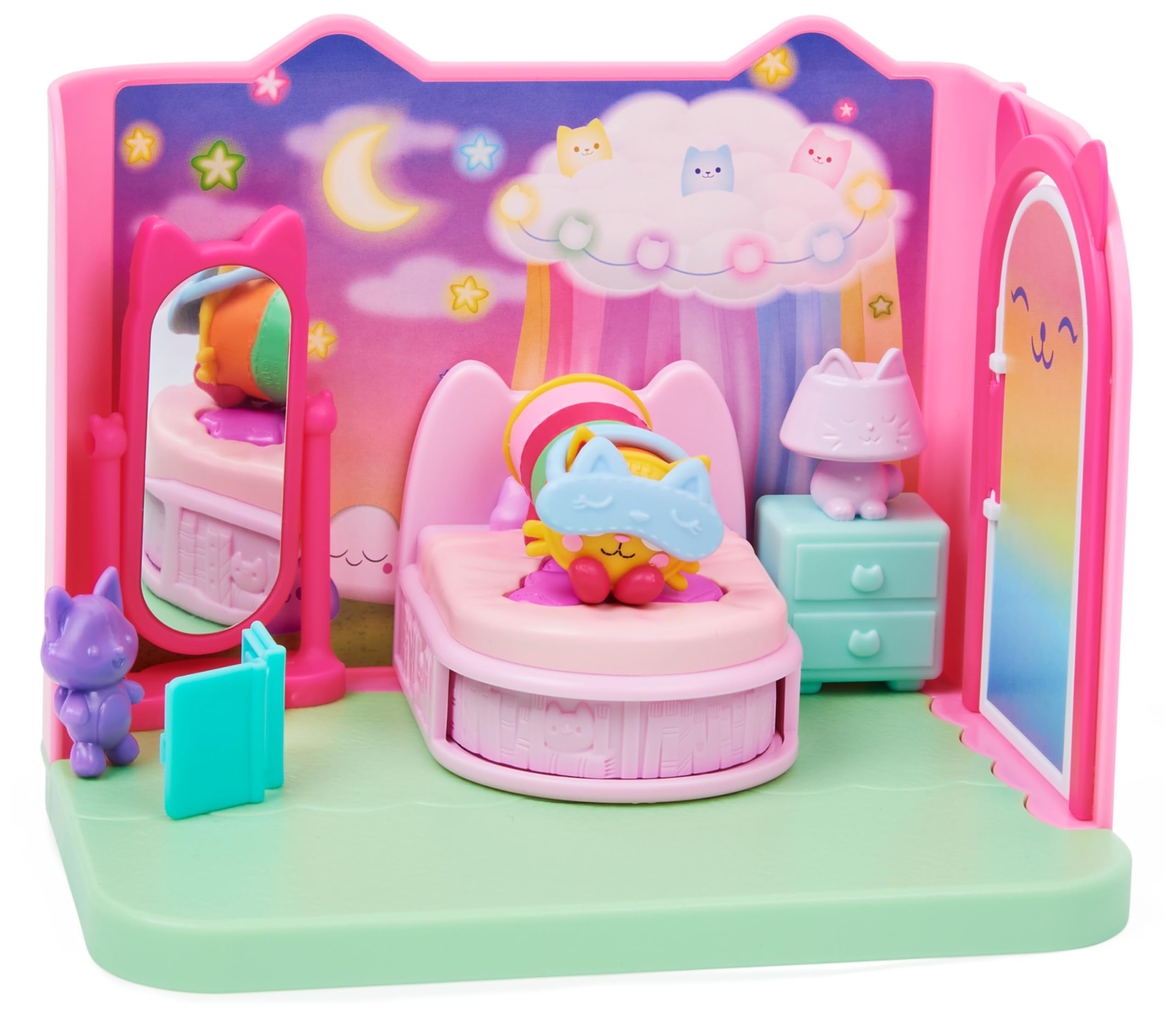 Gabby’s Dollhouse Sweet Dreams Bedroom Playset with Pillow Cat Figure & 3 Accessories 3