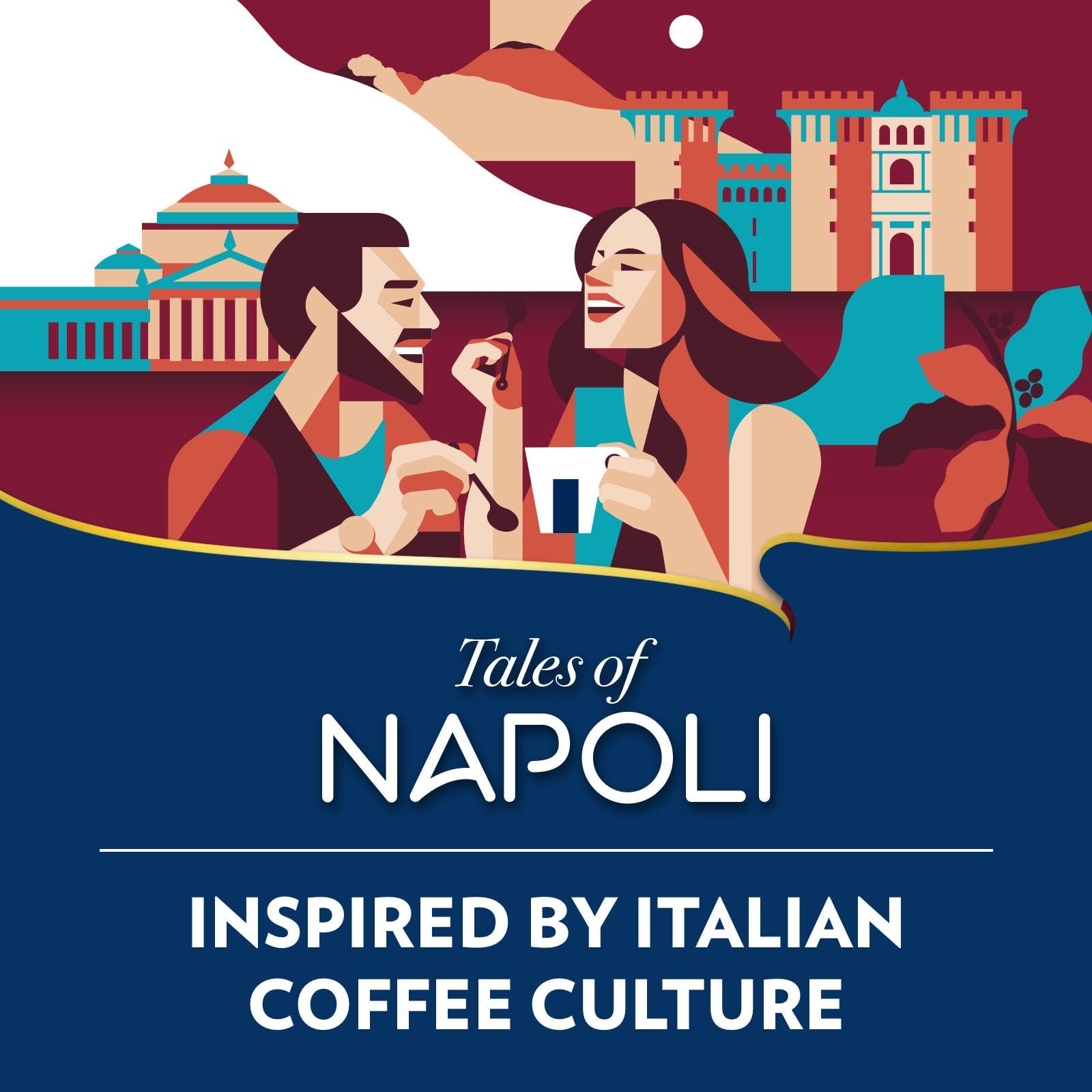 Lavazza Tales of Napoli Coffee Ground - Intensity 9/10, Aromatic Notes of Caramel and Toasted Cereals, 200 g 4
