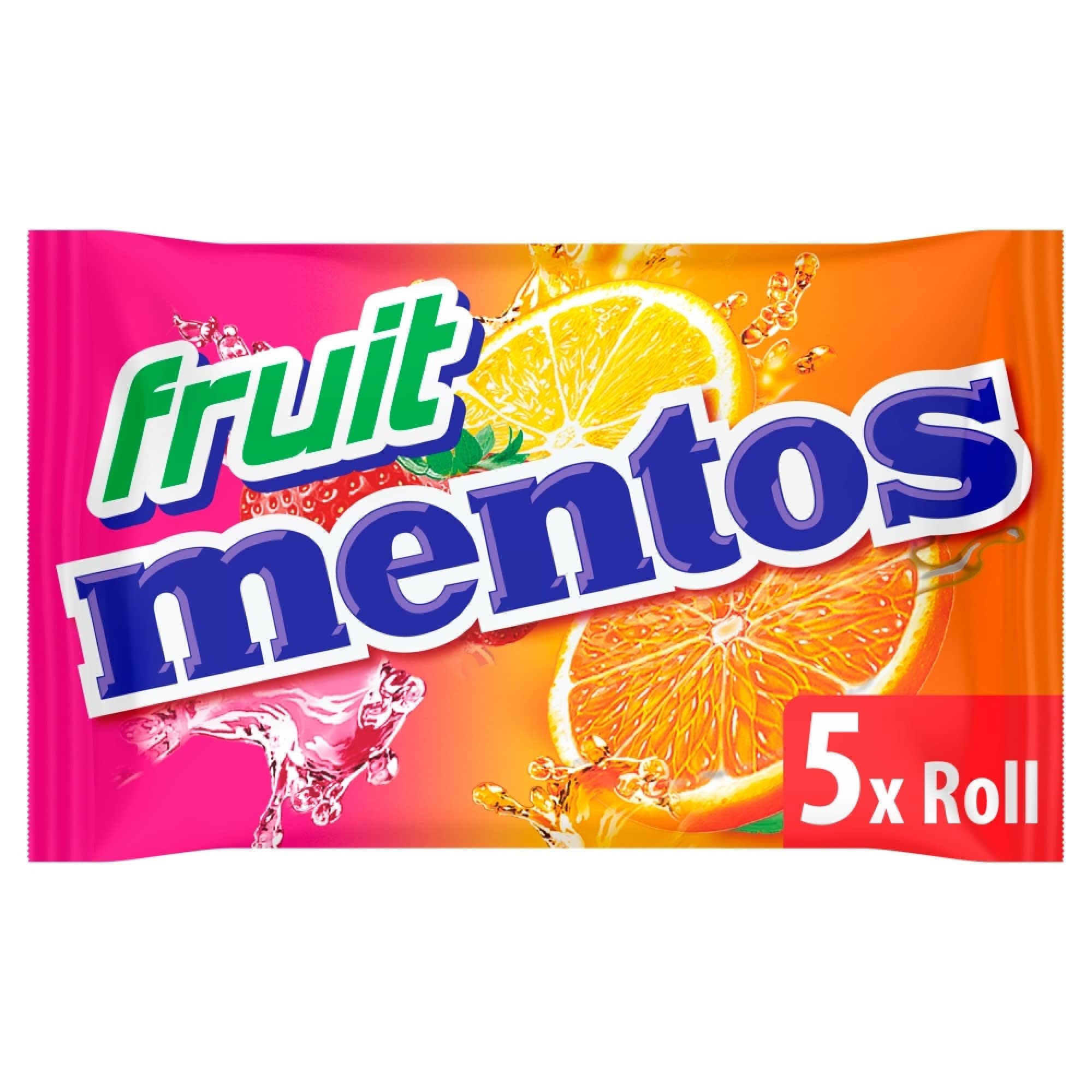 Mentos Fruit Flavoured Soft Chews, Natural Colours, 5-Pack Party Sweets
