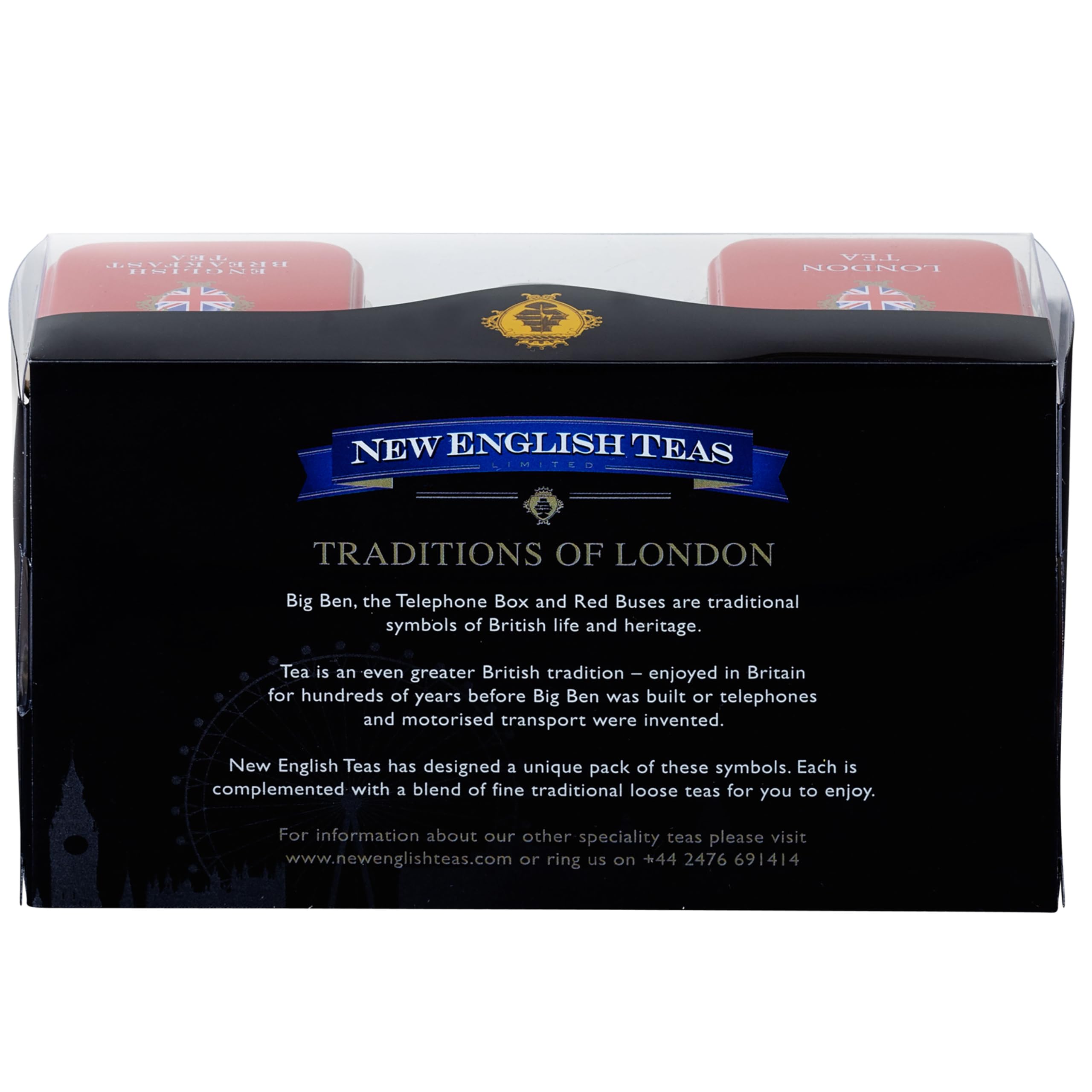 New English Teas Traditions of London Mini Tin Triple Pack Loose Tea 65 g