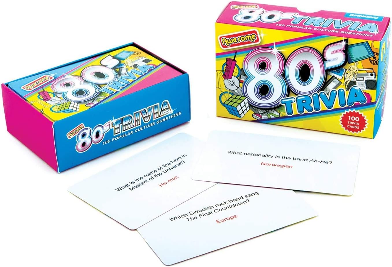 Gift Republic Awesome 80s Trivia Card Game