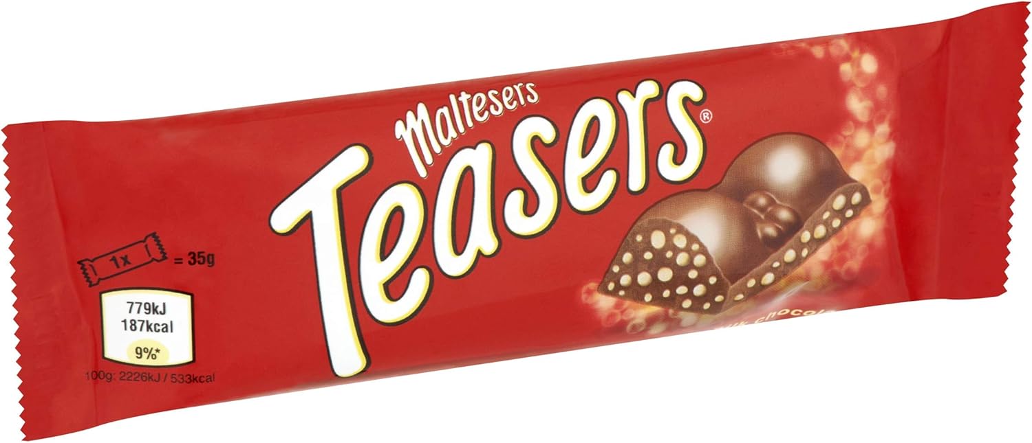 Maltesers Teasers Chocolate Bar Bulk Box, 24 x 35g 3
