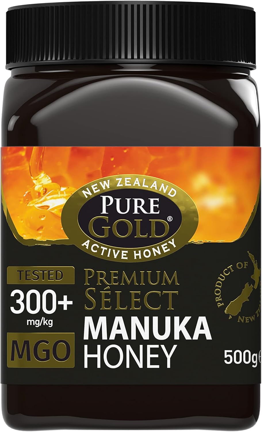 Pure Gold Manuka Honey 300+ MGO Certified 500g