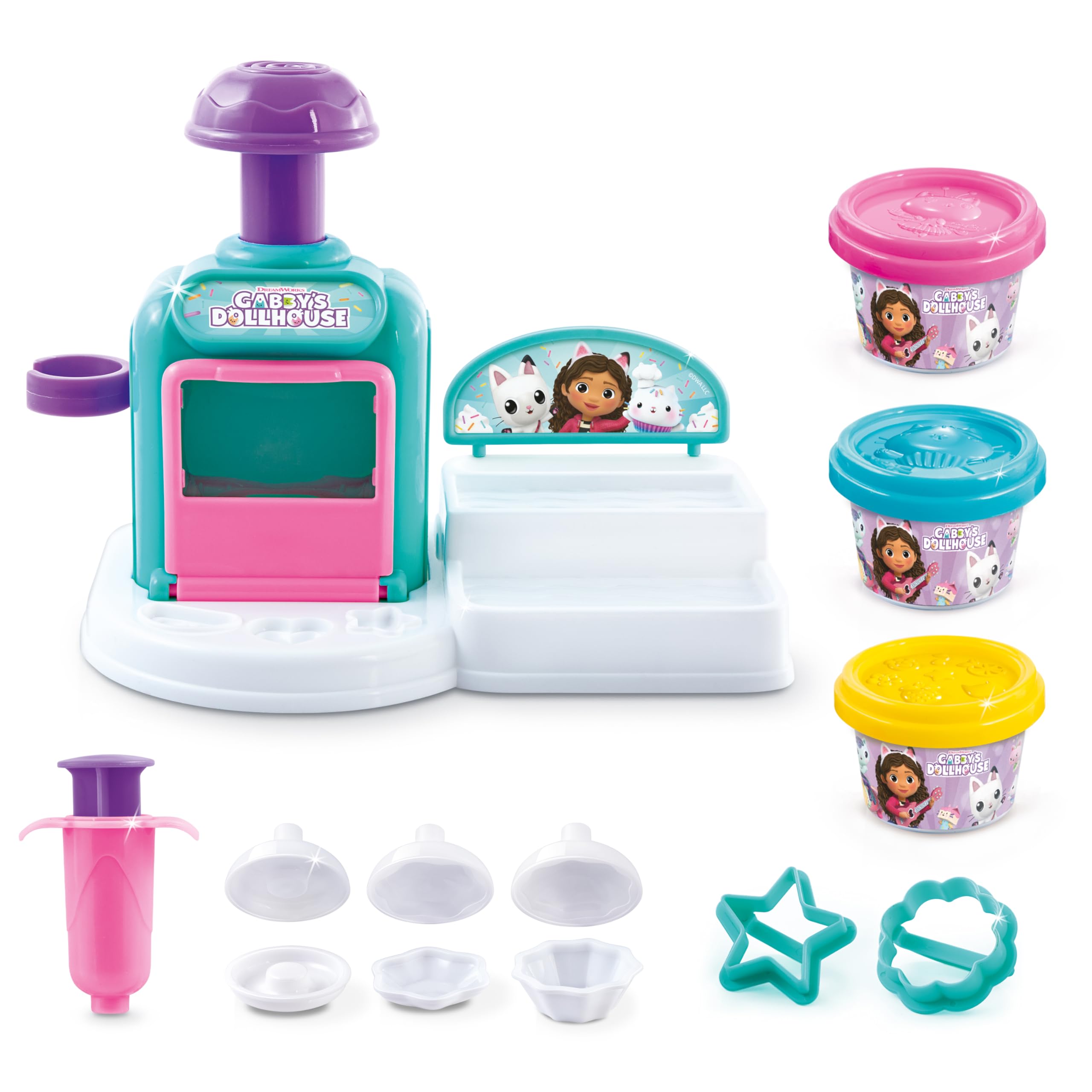 Gabby's Dollhouse Cakey Cat’s Dough Kitchen - Pretend Play Baking Set 5