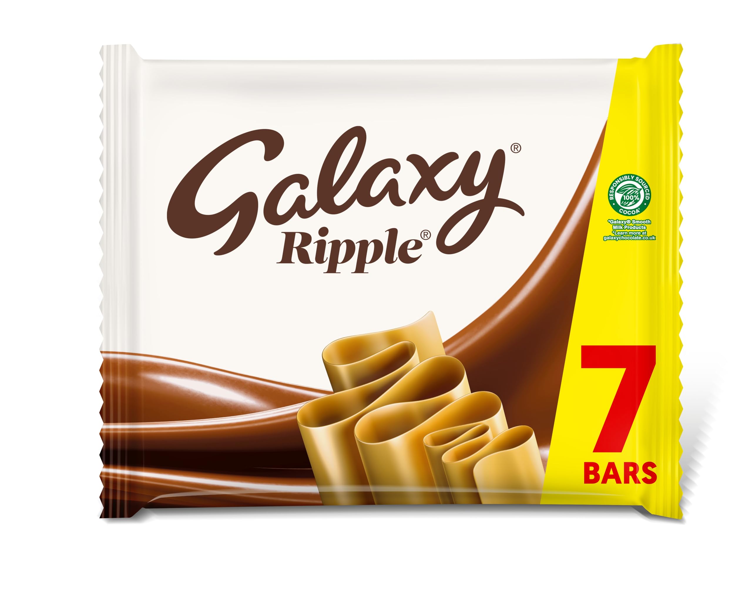 Galaxy Ripple Milk Chocolate Bars Multipack - 7 x 30g