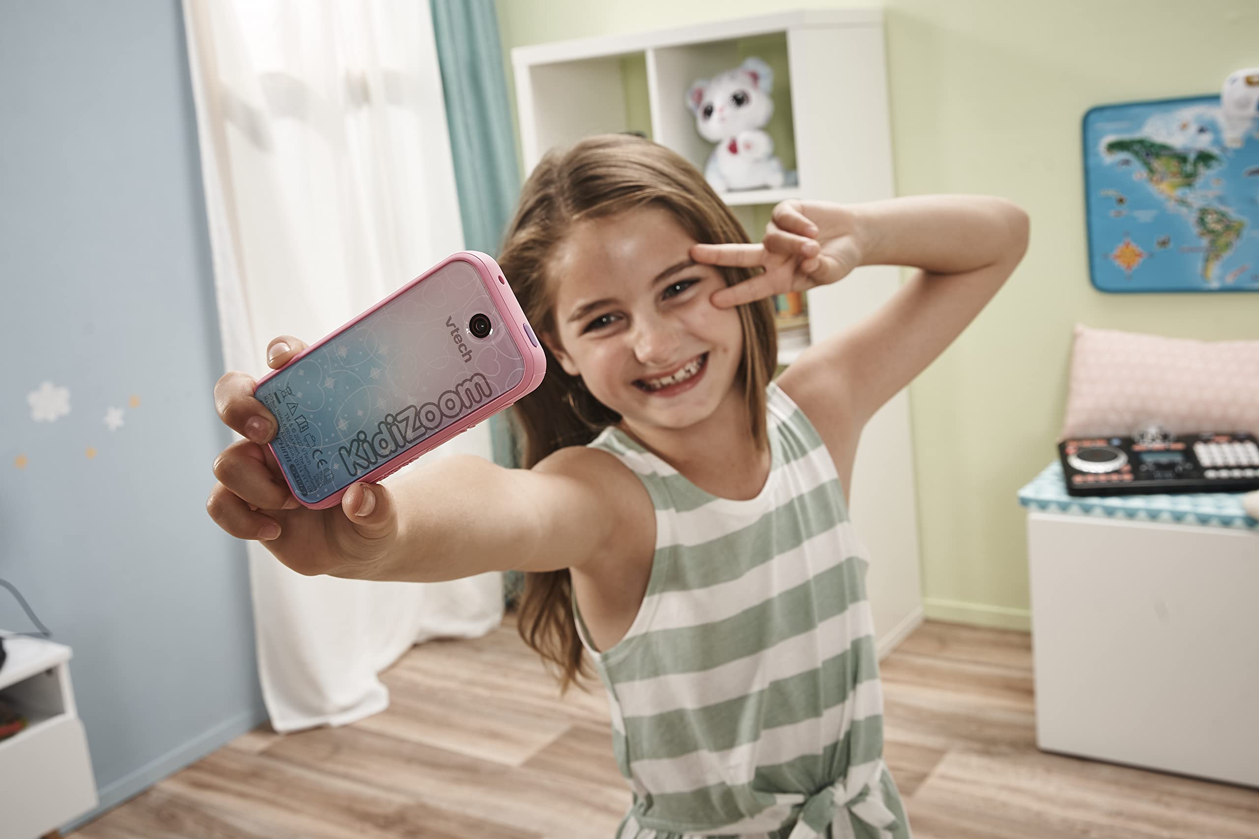 VTech KidiZoom Snap Touch Pink - 5MP Camera Kids Toy with Touchscreen & Games 4