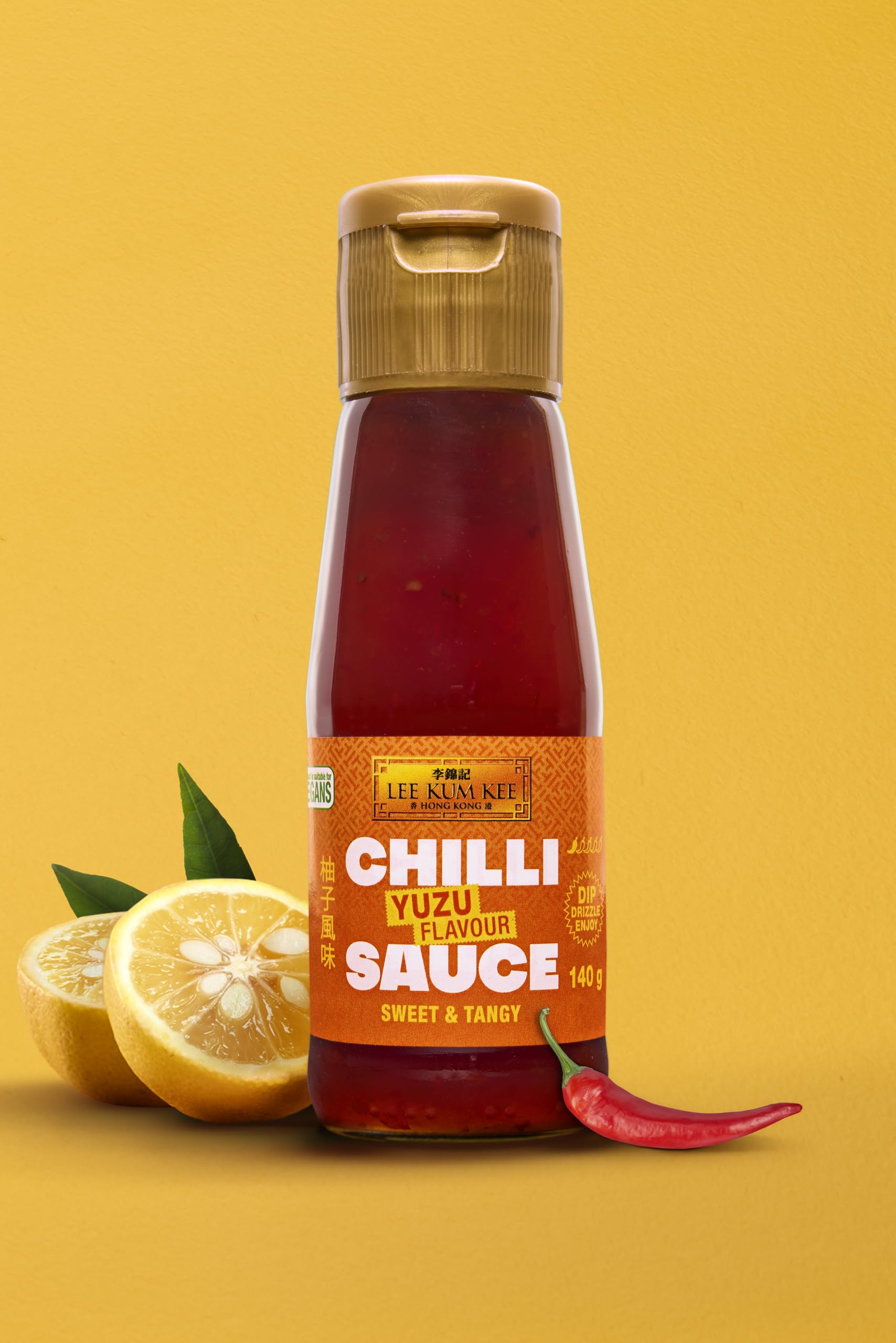 Lee Kum Kee Chilli Sauce Set – 3-Pack (Yuzu 140g, Sesame 135g, Makrut Lime Leaf 135g)