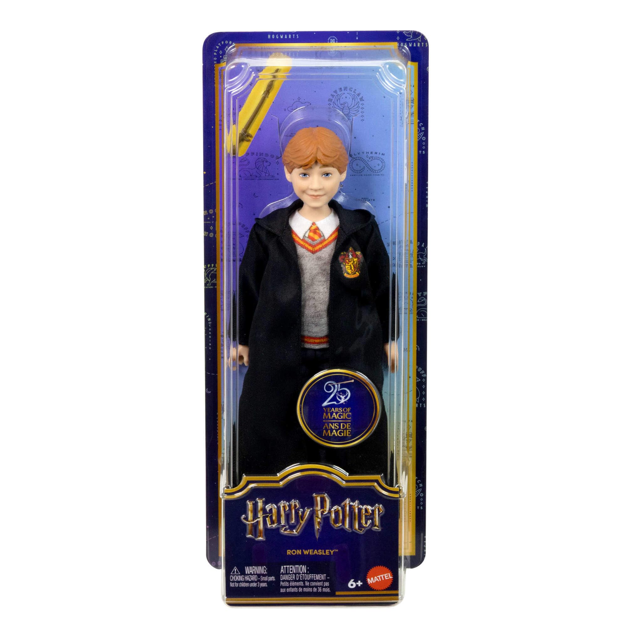 Mattel Harry Potter Ron Weasley Fashion Doll - Hogwarts Uniform with Wand, Ages 6+