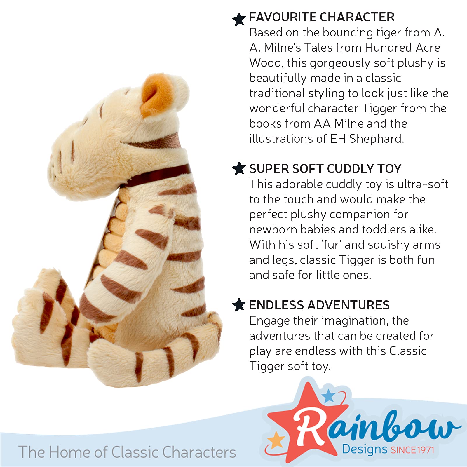 Rainbow Designs DN1471 Winnie the Pooh & Friends Classic Tigger Soft Toy 4