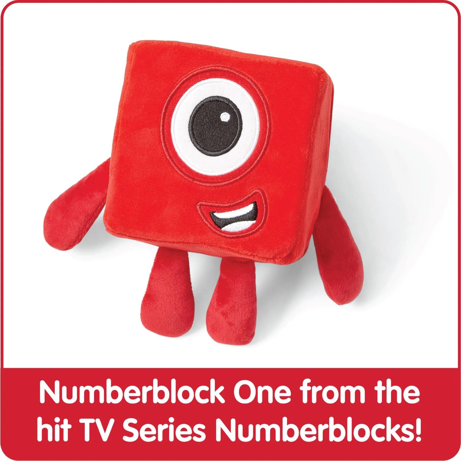 Numberblocks One Plush Toy - Soft Tactile Stuffed Animal for Toddlers 18 Months+ 12
