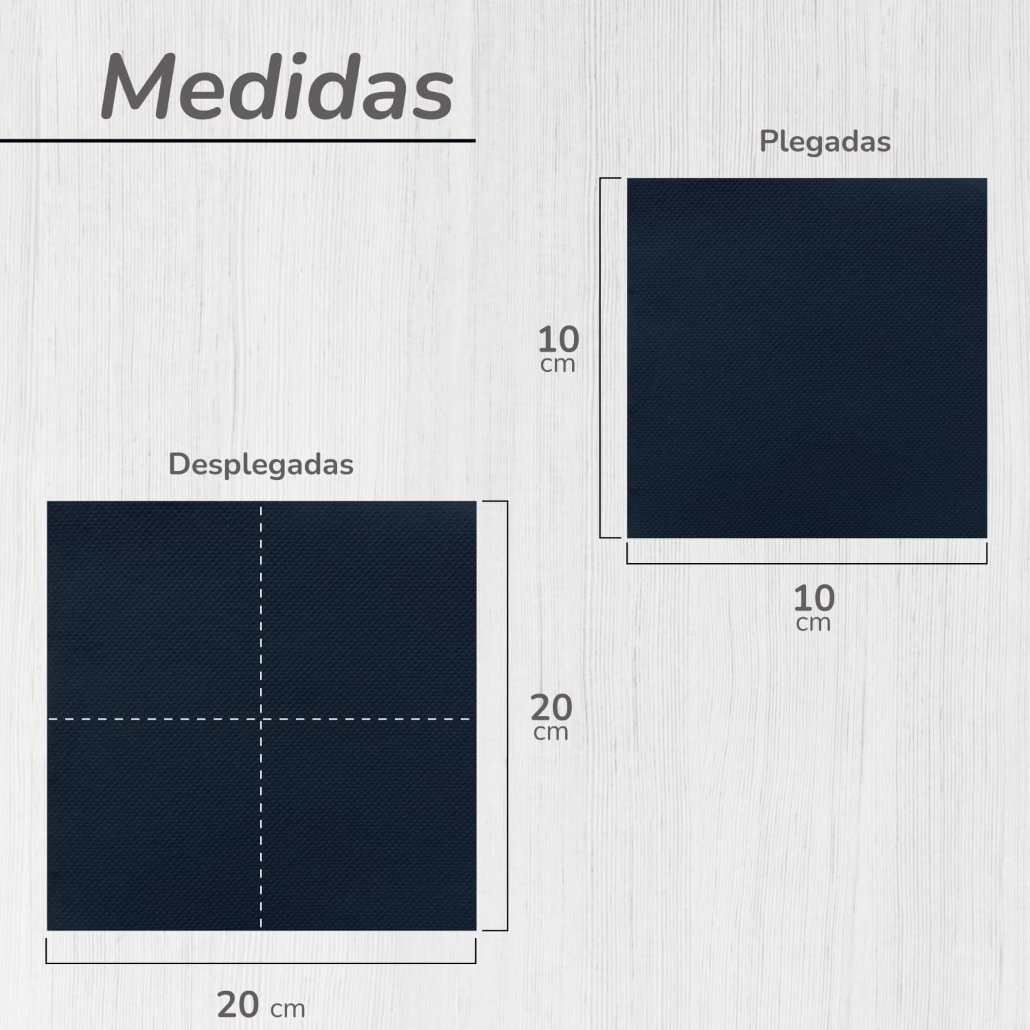 Hostelnovo Black Micro-Quil Paper Napkins - Pack of 600 Disposable Cocktail Napkins 5