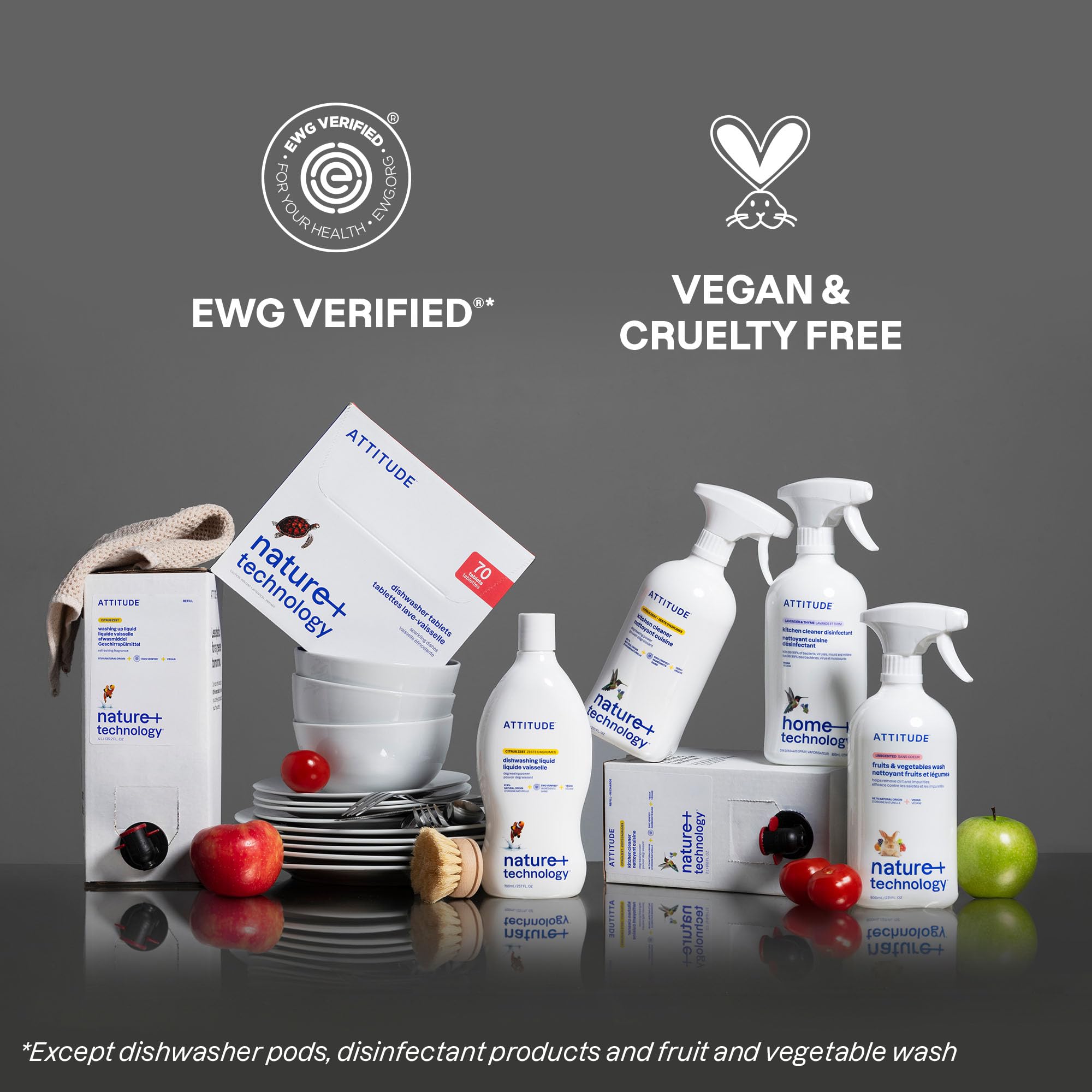 ATTITUDE – Spülmittel, EWG-geprüft, pflanzliches und veganes Spülmittel, parfümfrei, 780 g 10