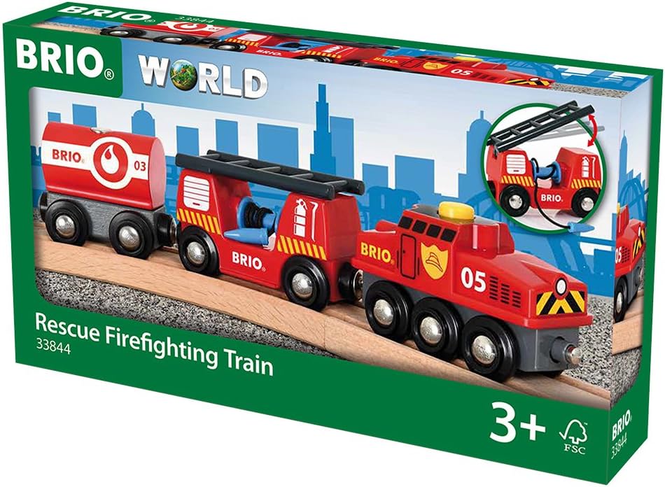 BRIO World Fire & Rescue Train Set - Compatible with BRIO Railway Systems 8