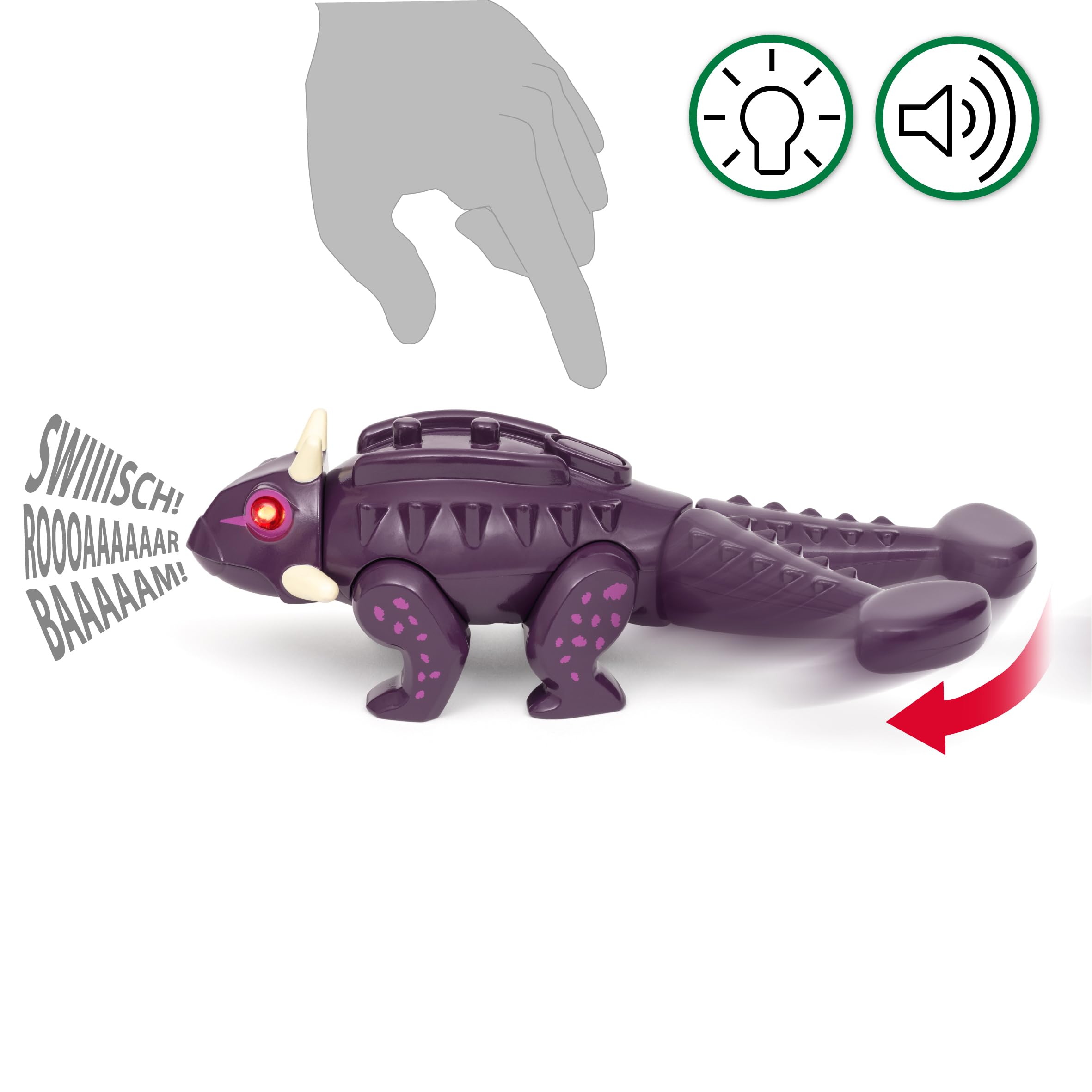 BRIO World Dinosaur Attack Set - Motion Activated Roar & Lights | Ages 3+ | FSC Wood & Plastic 5
