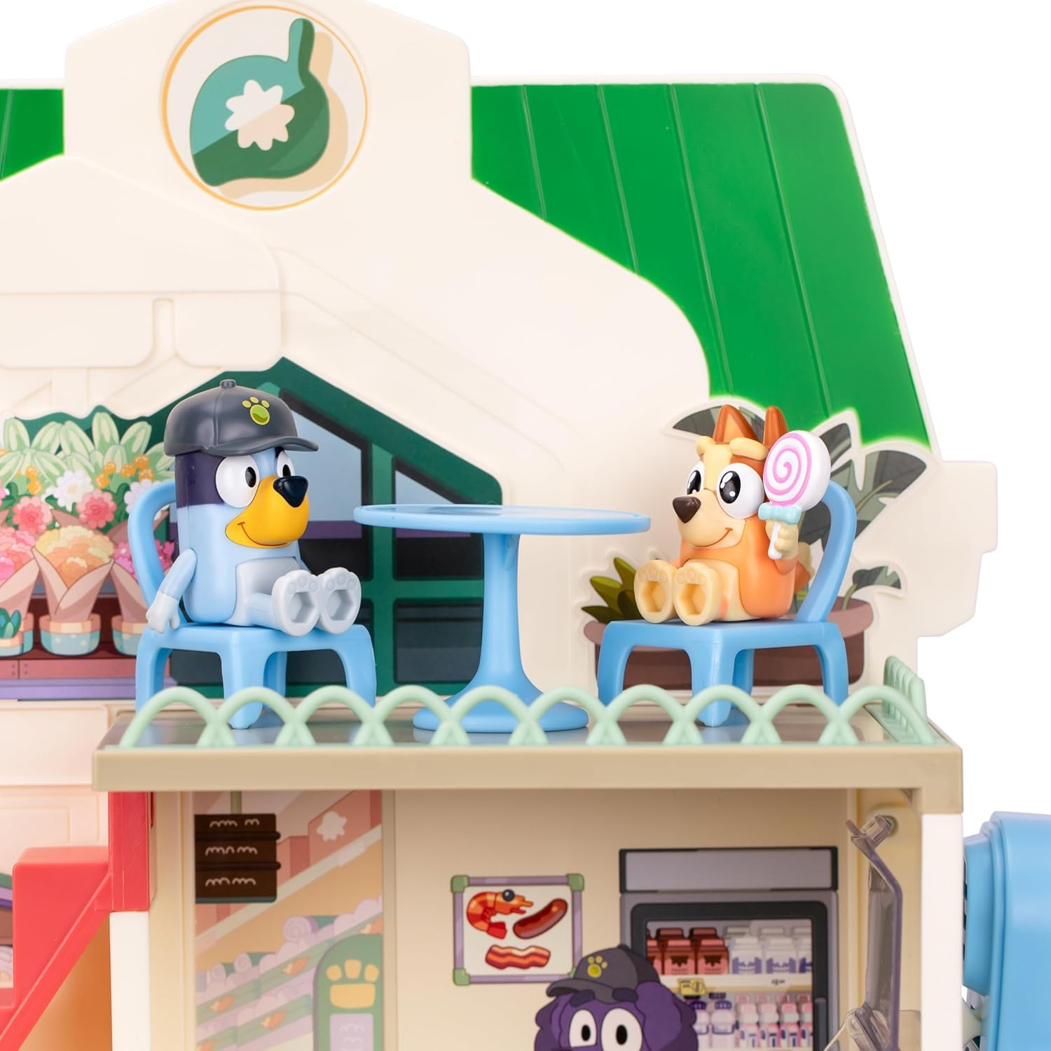 Bluey Supermarket Playset - 3-Level Interactive Play with Exclusive Bluey & Bingo Figures 3