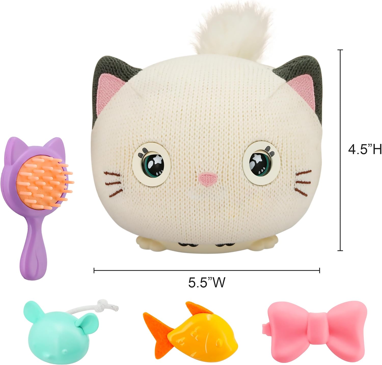 Teksta Purro The Interactive Smart Kitty - Plush Electronic Pet Toy for Kids 5+ 4