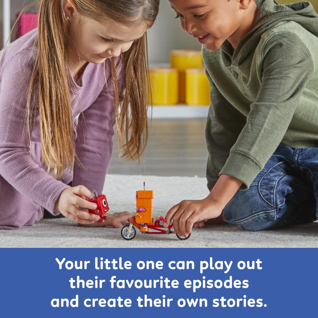 Numberblocks One and Two Bike Adventure - Tandem Bike Playset for Ages 3-7 10