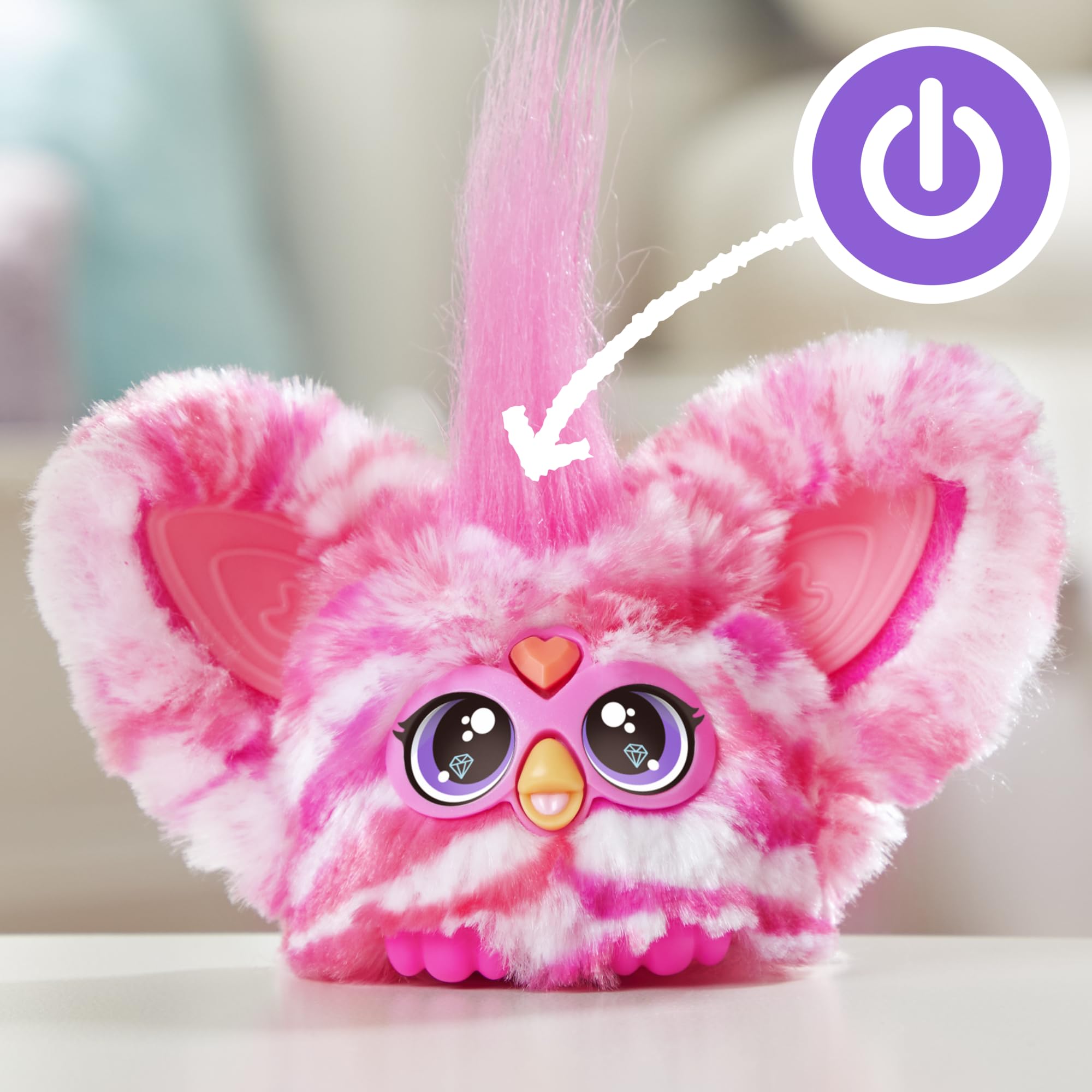 Furby Bub-Lee K-Pop Mini Elektronisches Plüschtier mit Sound und Schlüsselanhänger 5
