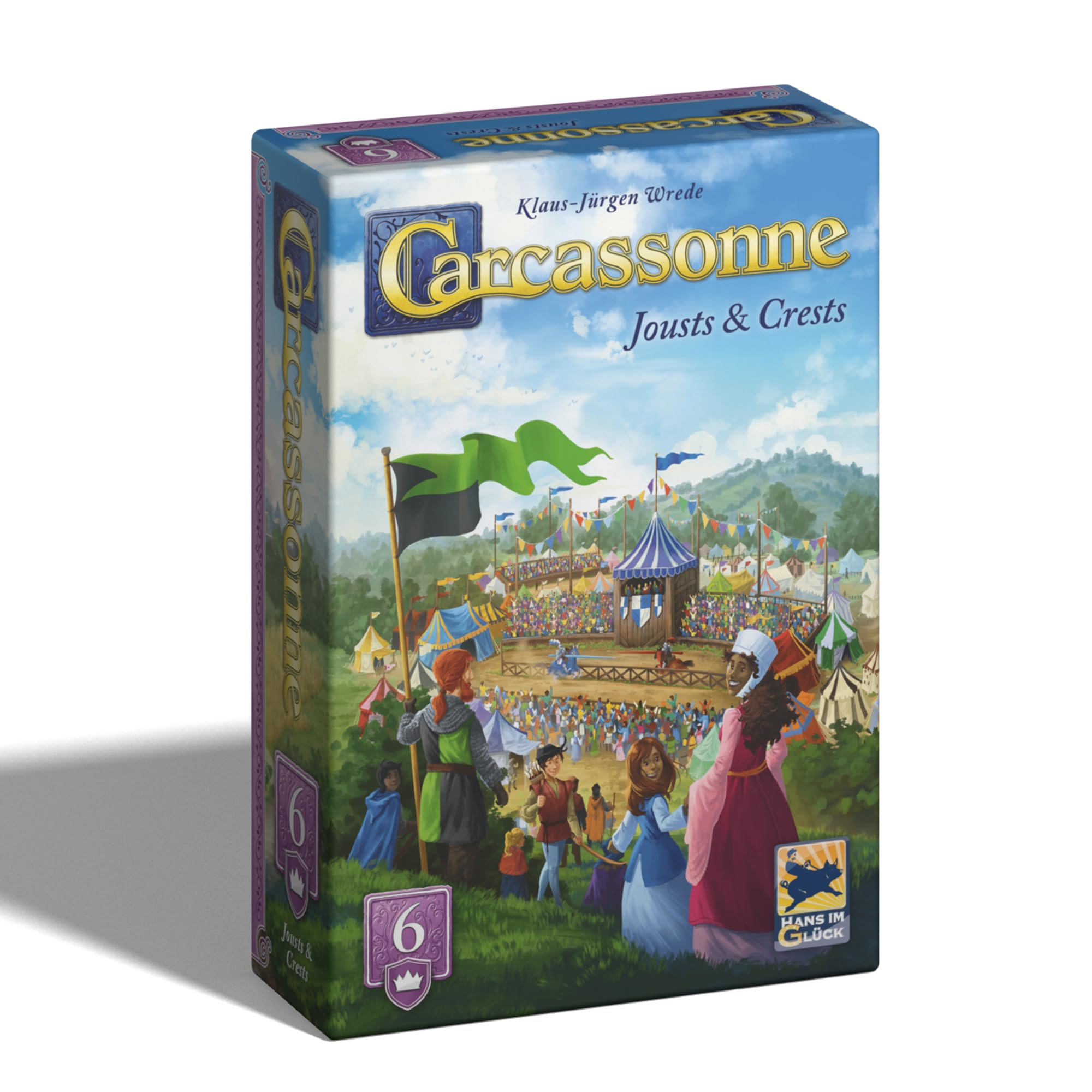 Hans im Glück Carcassonne: Jousts & Crests Expansion 6 Refresh Board Game | 5 Players | Ages 7+ 1