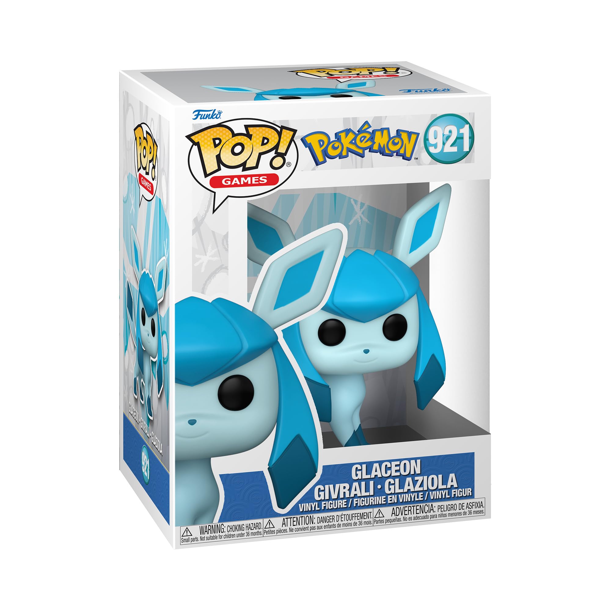 Funko POP! Pokemon Glaceon Vinyl Figure - 3.75 Inches - Purple