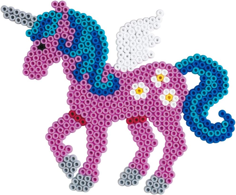 Hama Beads Unicorn Activity Kit - 1100-Piece Fuse Bead Craft Set for Kids 3