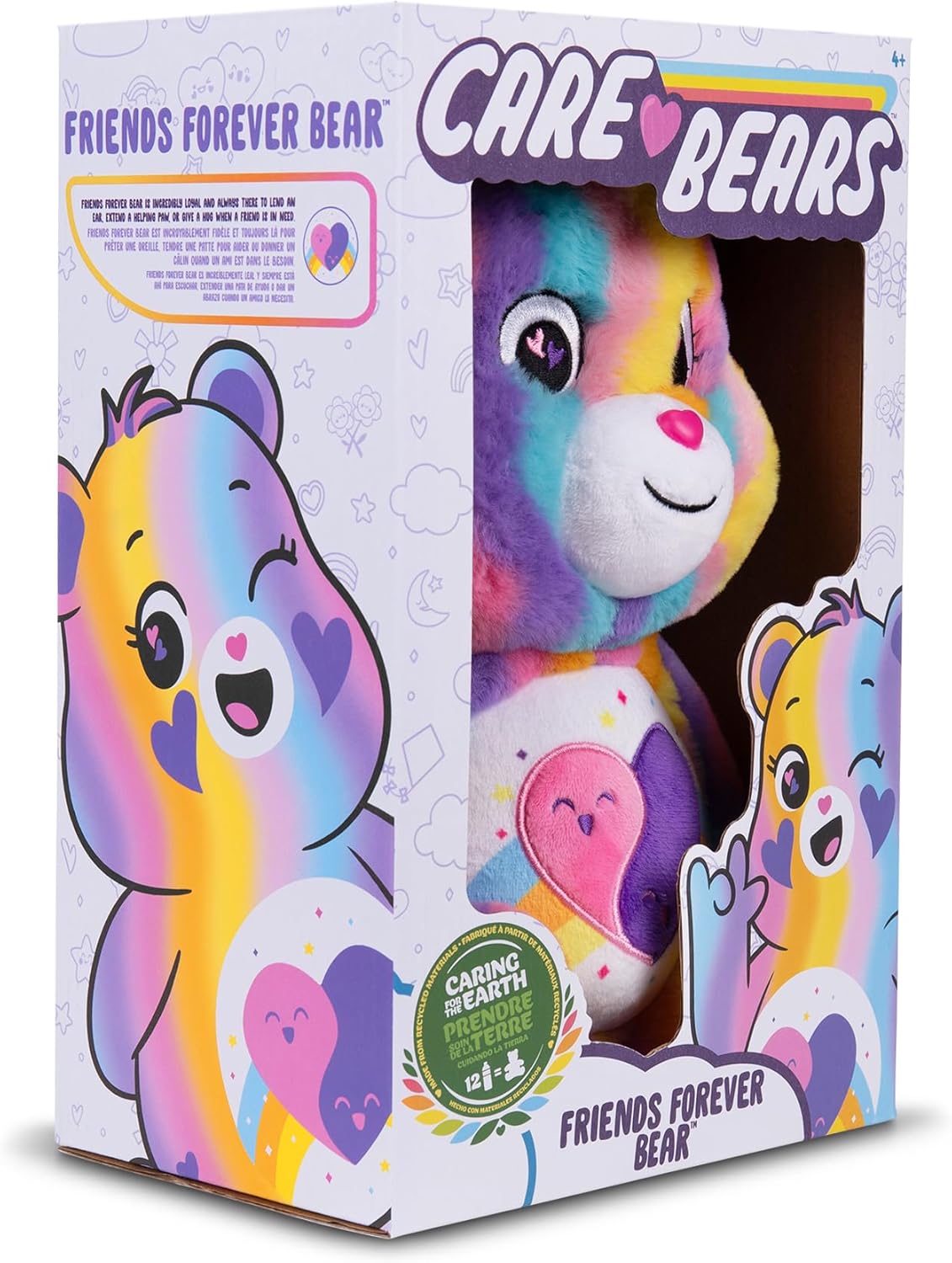 Care Bears Friend Forever Bear - 35cm Eco-Friendly Plush Toy for Kids