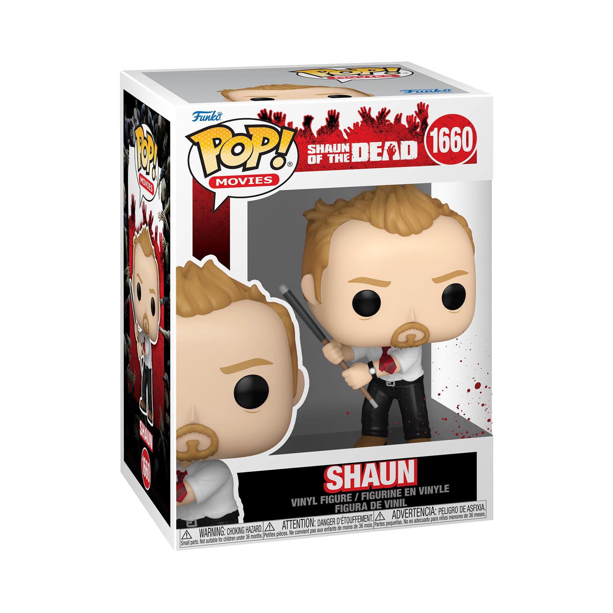 Funko Pop! Movies: Shaun of the Dead Shaun - Bloody Chase Variant [Vinyl]