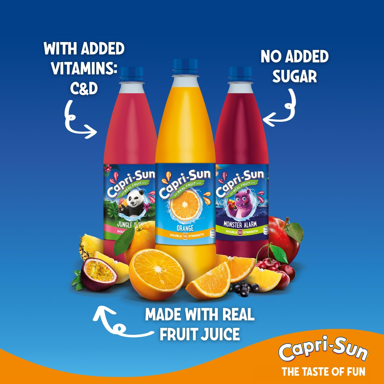 Capri-Sun Jungle Drink Squash (1 Litre) - No Added Sugar - Double Strength 3