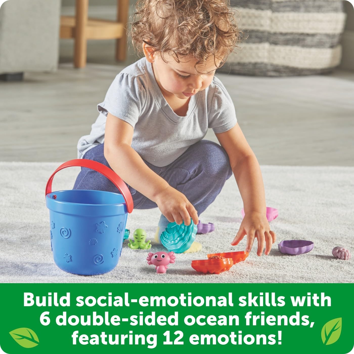 Learning Resources Ocean Emotion Seashells - Social Emotional Learning Toy for Toddlers & Kids 3
