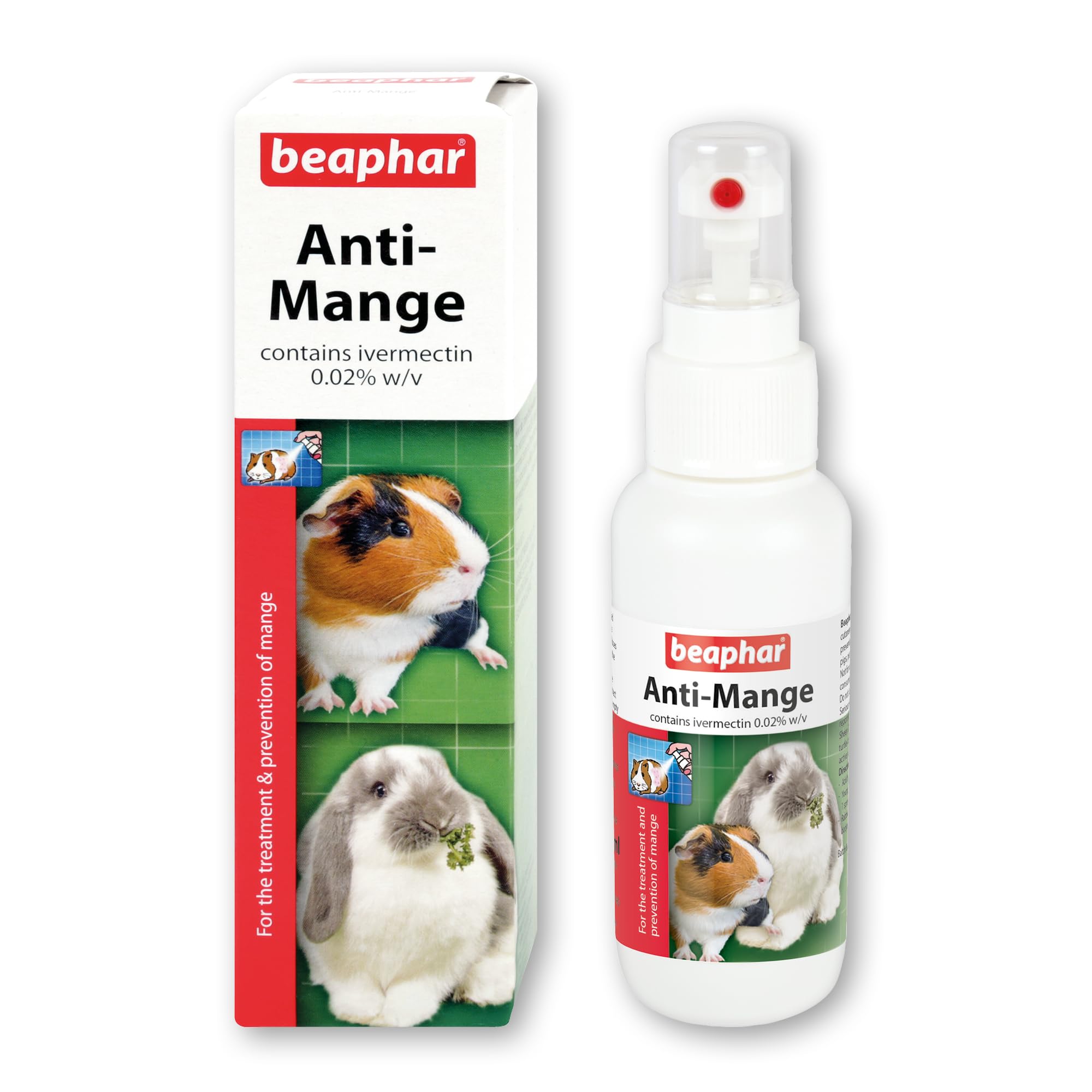 Beaphar Anti-Mange Spray for Small Animals - Kills Mites & Prevents Infestation | 75ml Liquid