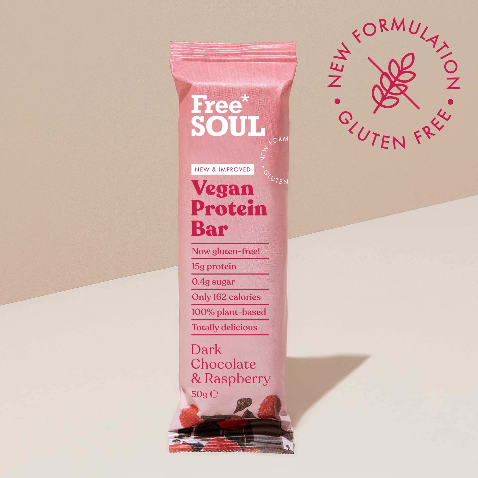 Free Soul Vegan Chocolate Protein Bars 12 x 50g | High Protein Plant Based Snack 5