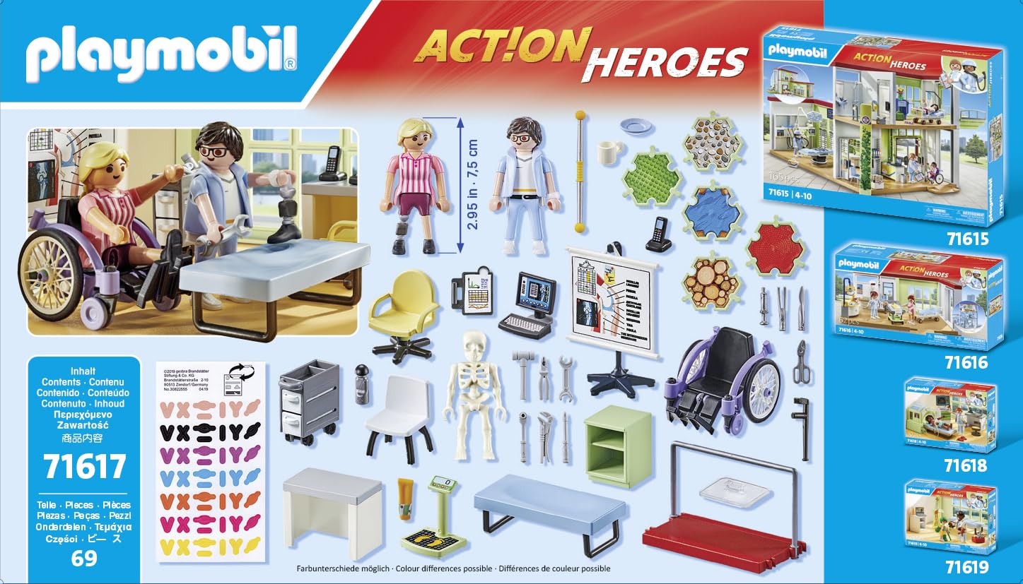 Playmobil 71617 Action Heroes Orthopedics Playset - Caring Treatment Role Play for Kids 4+ 3