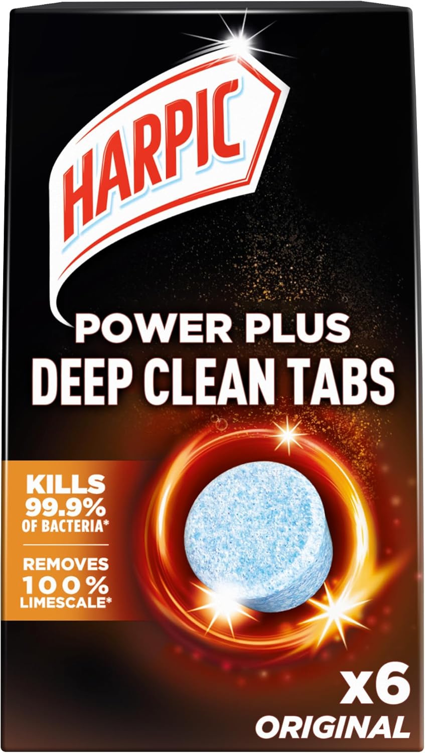 Harpic - Power Plus Deep Cleaning Toilet Tablets, Original Scent, 6 Tablets