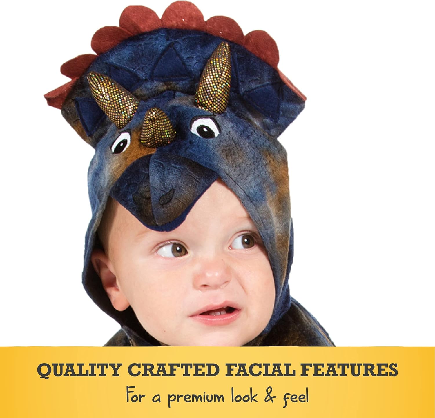 Baby Triceratops Onesie - Dinosaur Costume for Kids 2-3 Years 4