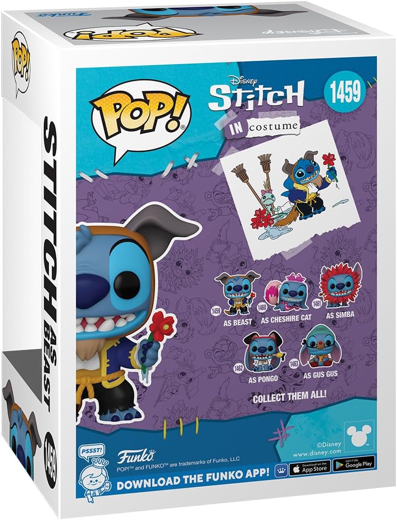 Funko Pop! Disney: Stitch as Beast - Lilo & Stitch Vinyl Figure 3