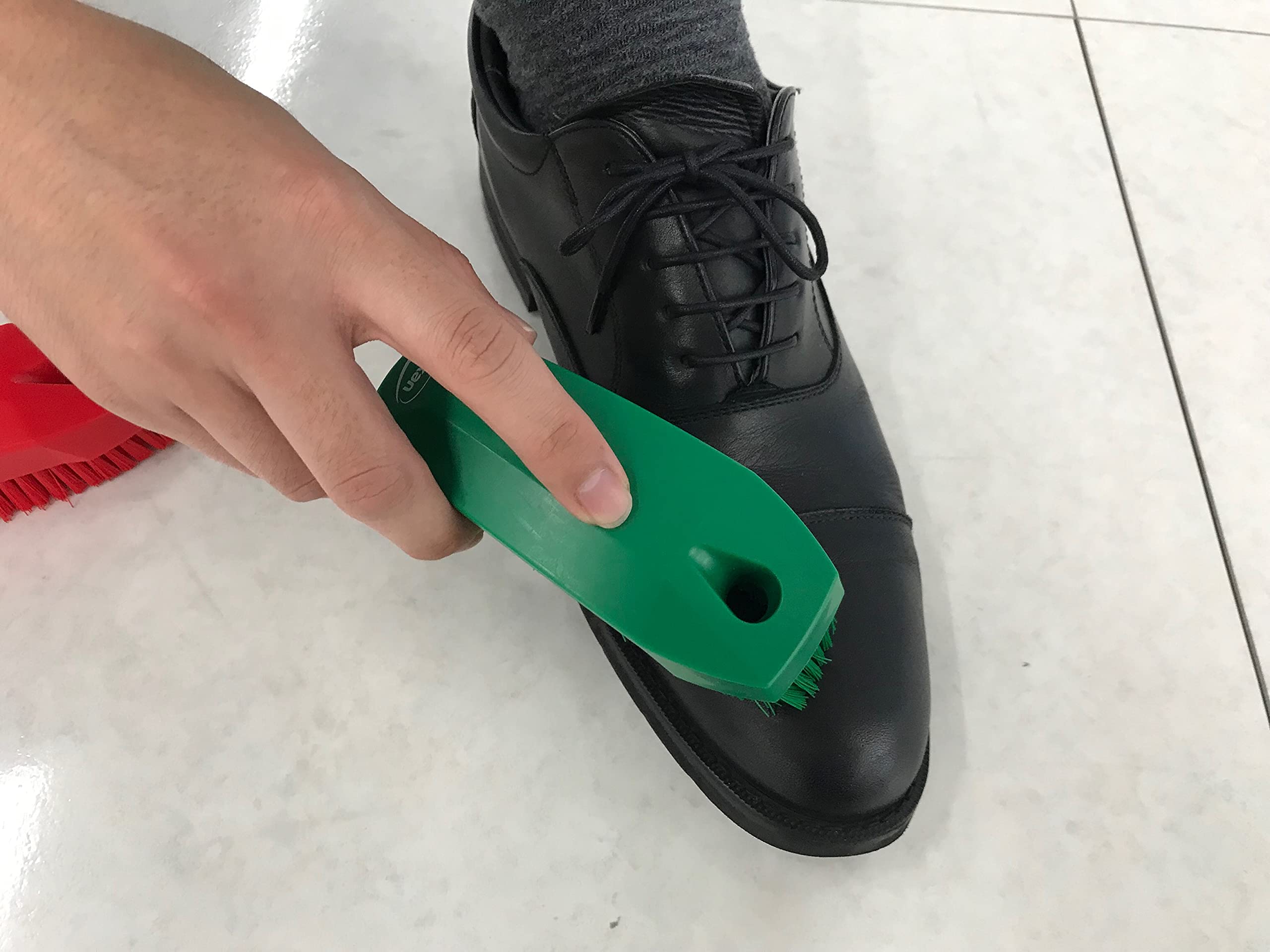 Kyowa clean Vikan Bathroom Cleaning Brush - Small Stiff Bristles | Polypropylene Green | 130x50x40mm 9