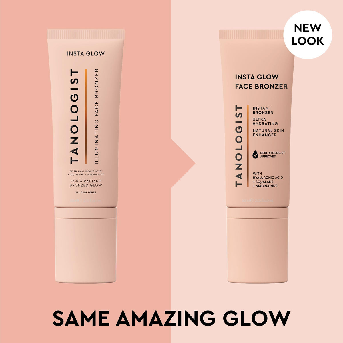 Tanologist Instaglow Face Illuminating Bronzer - Buildable Bronze Glow, Hydrating Formula, For All Skin Tones