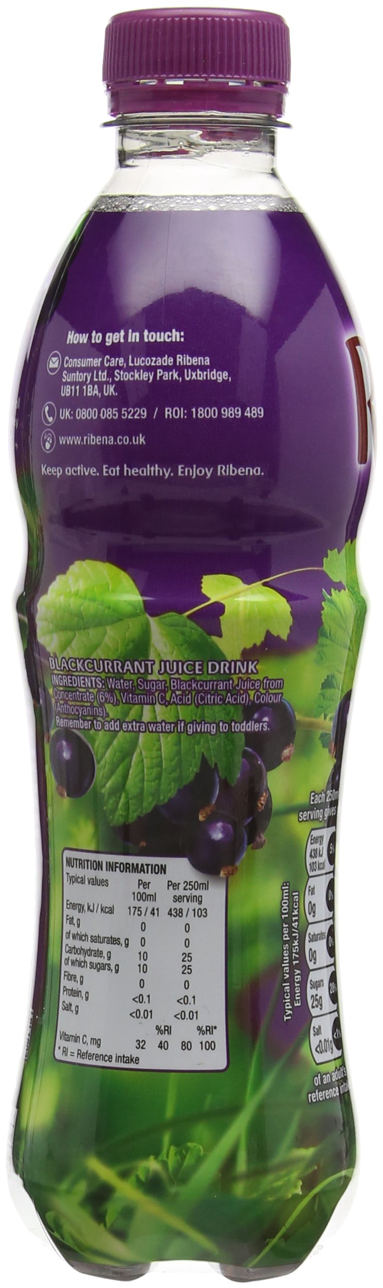 Ribena Blackcurrant Juice Drink 500ml with Real Fruit Juice, Rich in Vitamin C 3