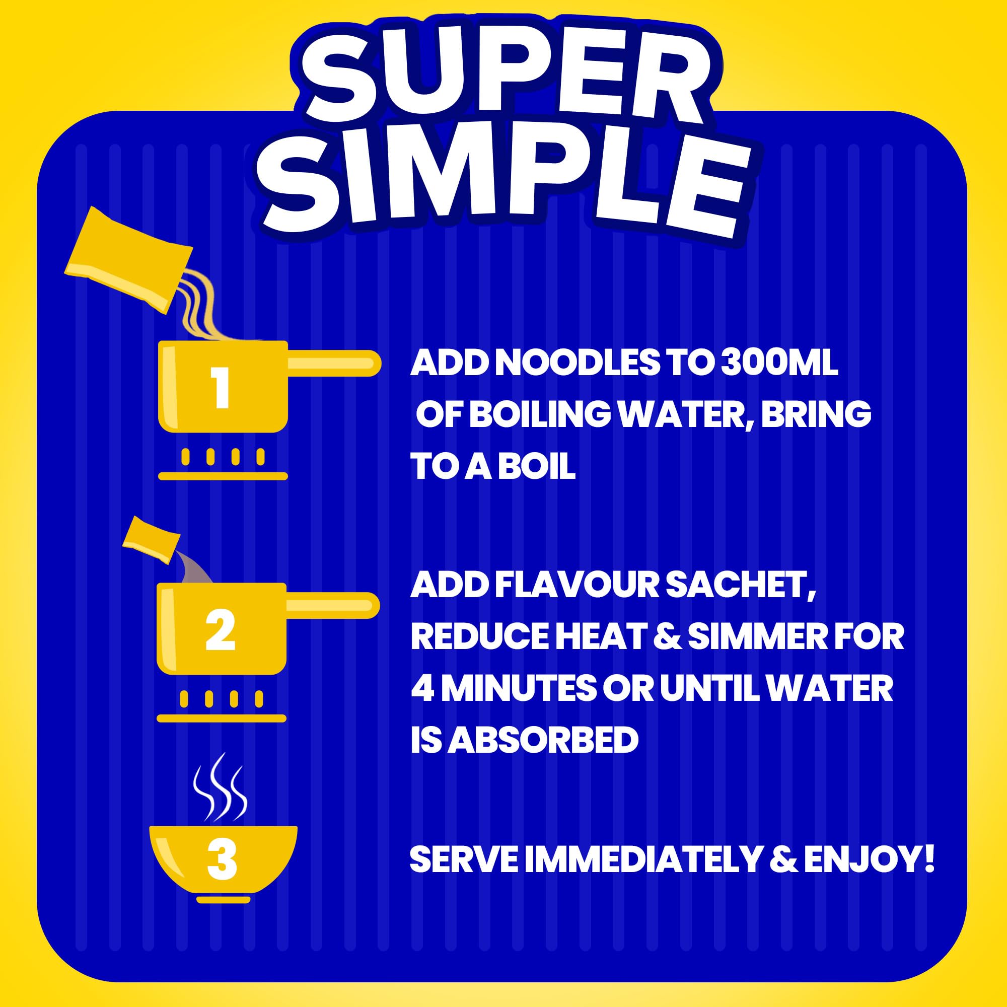 Batchelors Super Noodles Chinesischer Salz- und Pfeffer-Hühnergeschmack Instant-Snack 3