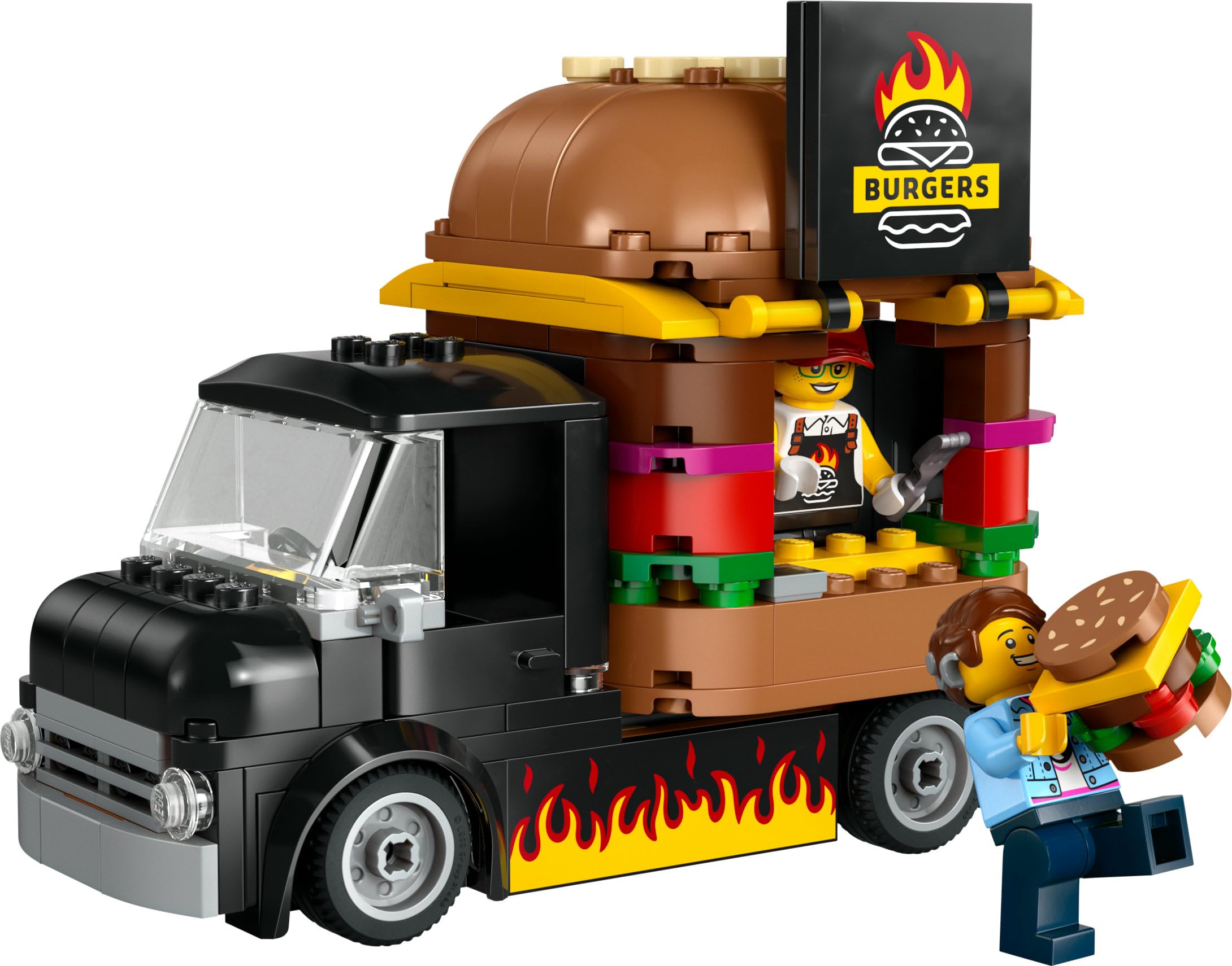 LEGO City Burger Van Toy - Food Truck Playset for 5+ Year Olds 12