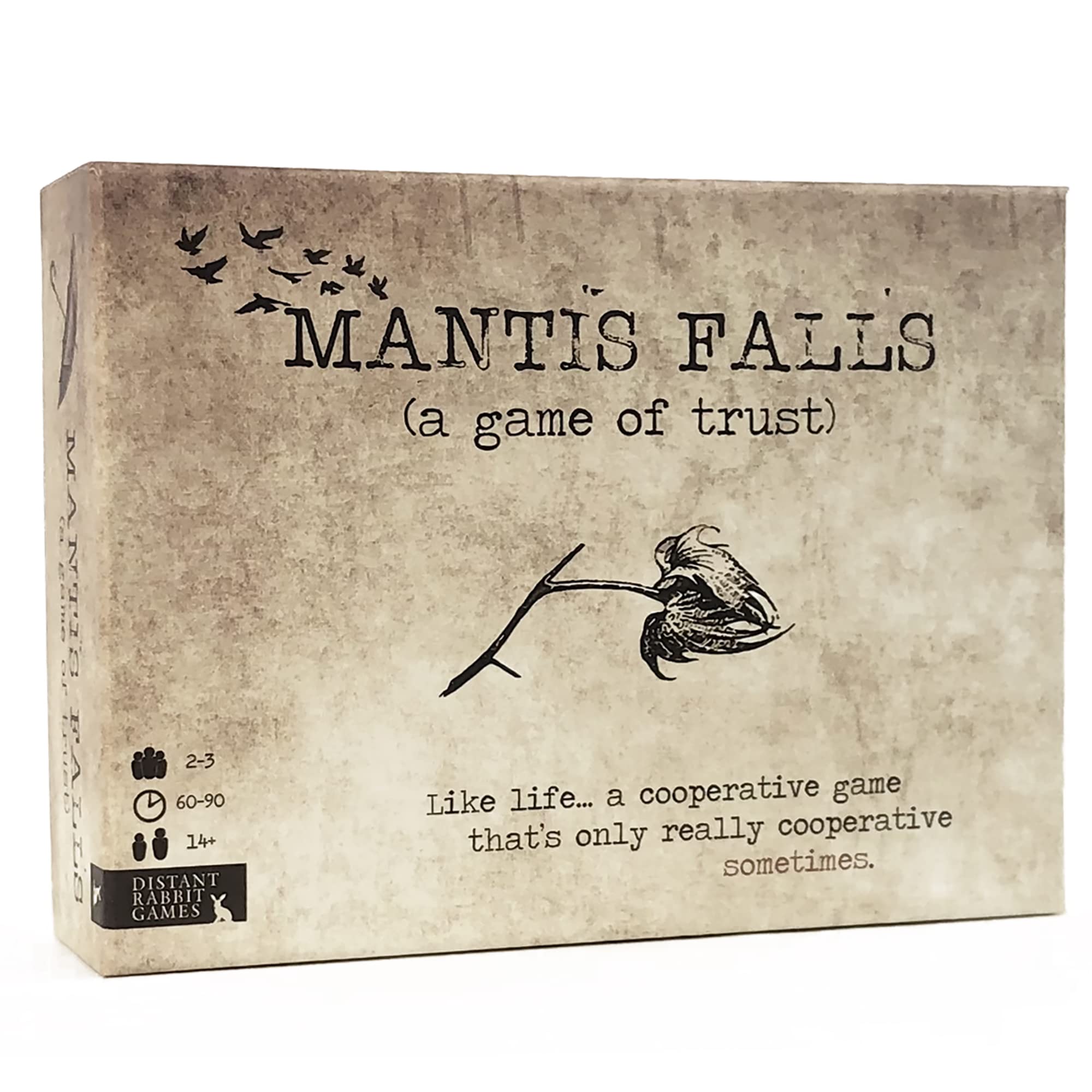 Distant Rabbit Games Mantis Falls Hidden Traitor Strategy Board Game for 2-3 Players