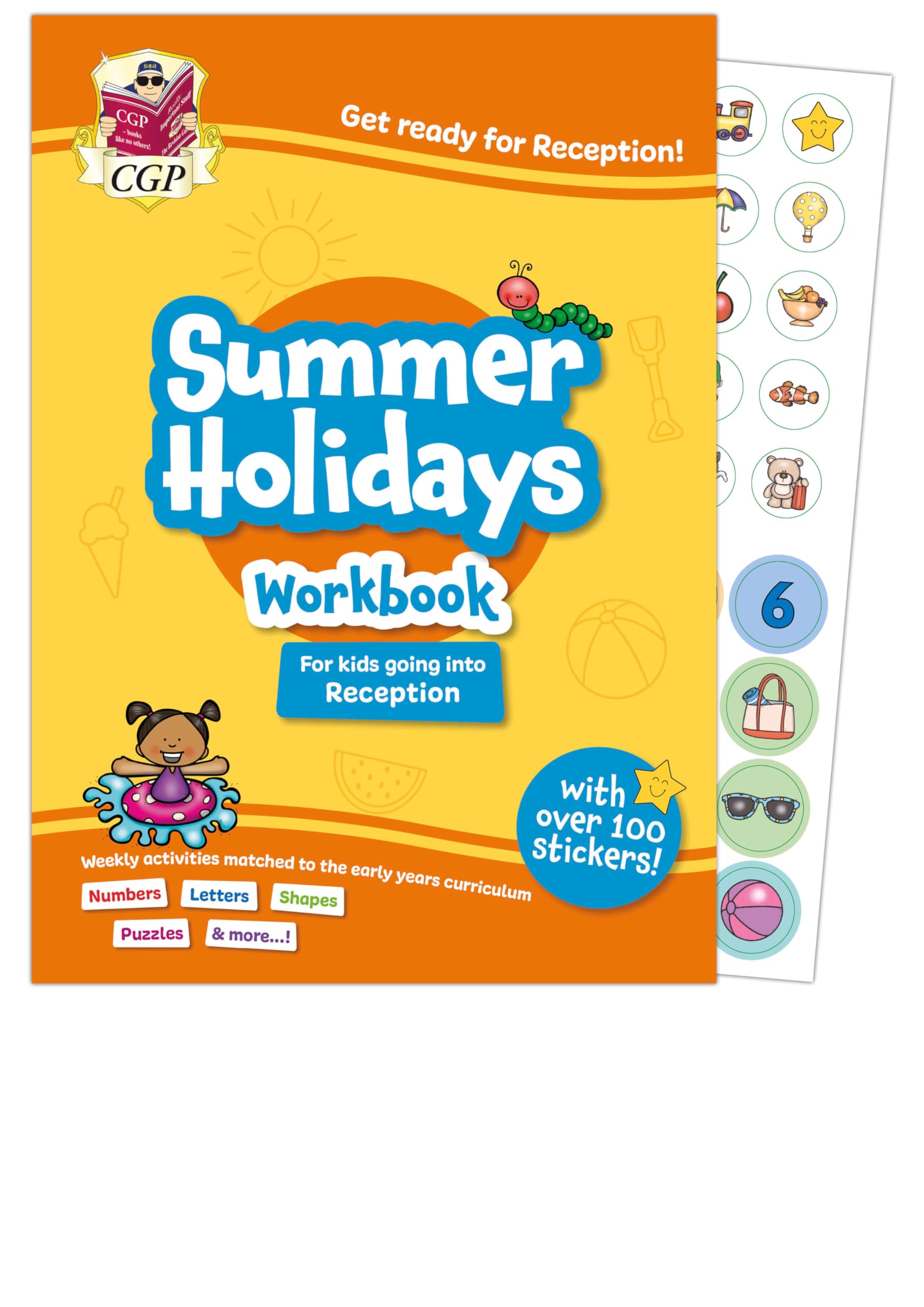CGP Summer Holidays Activity Workbook - Reception Age (Ages 3-4) | Early Years Curriculum Aligned