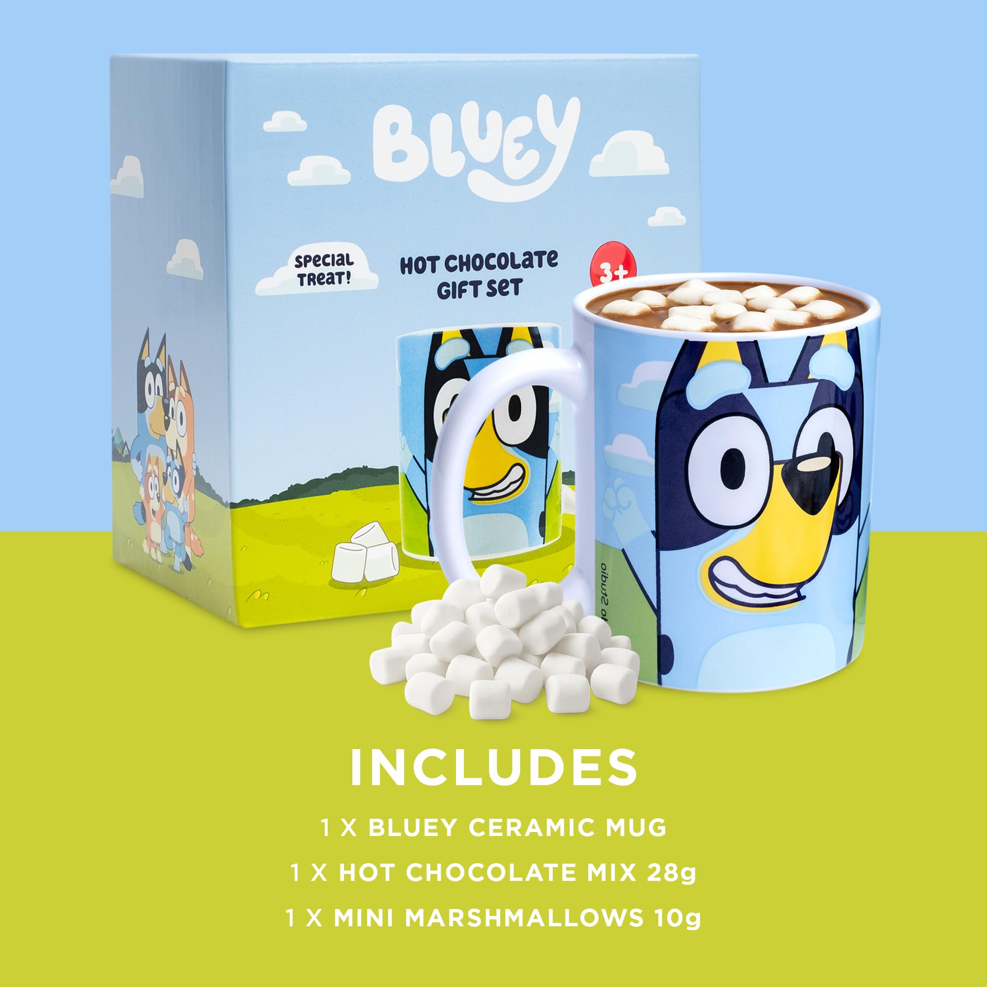 Beams International – Bluey Heiße Schokolade Geschenkset mit Tasse mit Bluey &amp; Bingo 3
